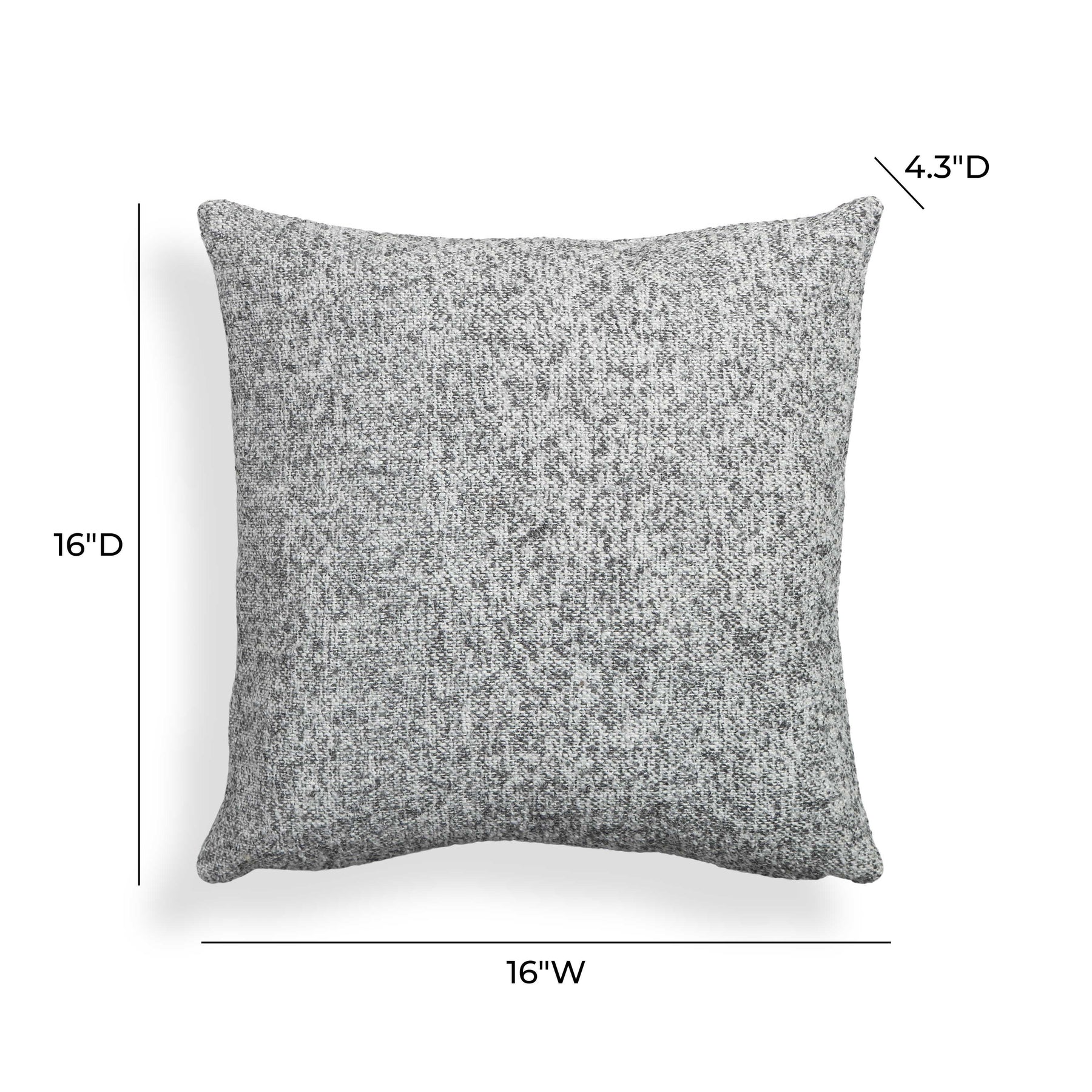 Poh 16" Boucle Square Throw Pillow