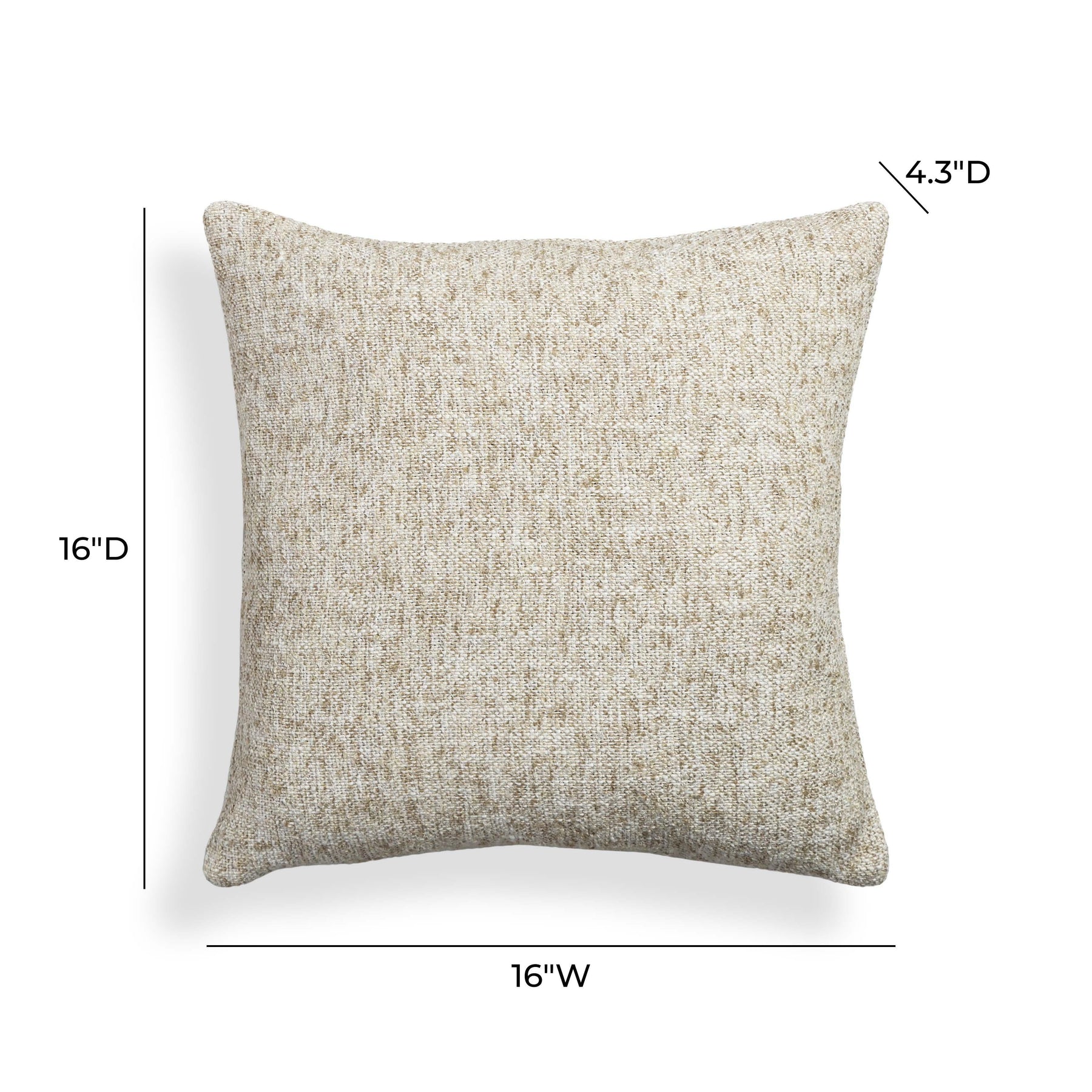 Poh 16" Boucle Square Throw Pillow