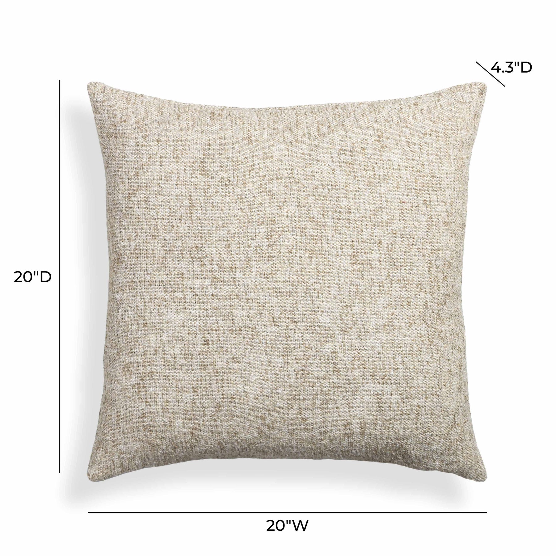 Poh 20" Boucle Square Throw Pillow