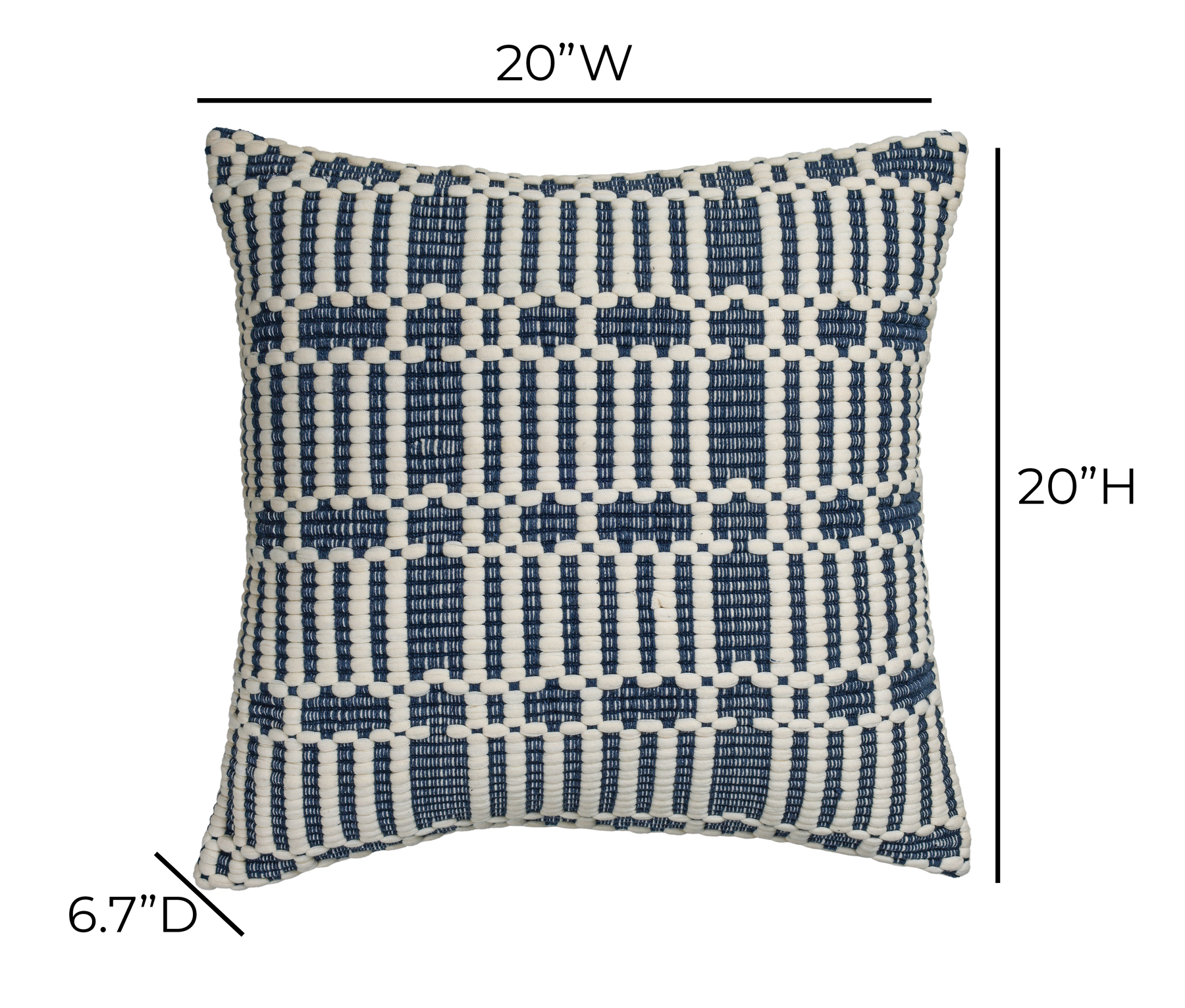 Maresh 20" Square Woven Throw Pillow