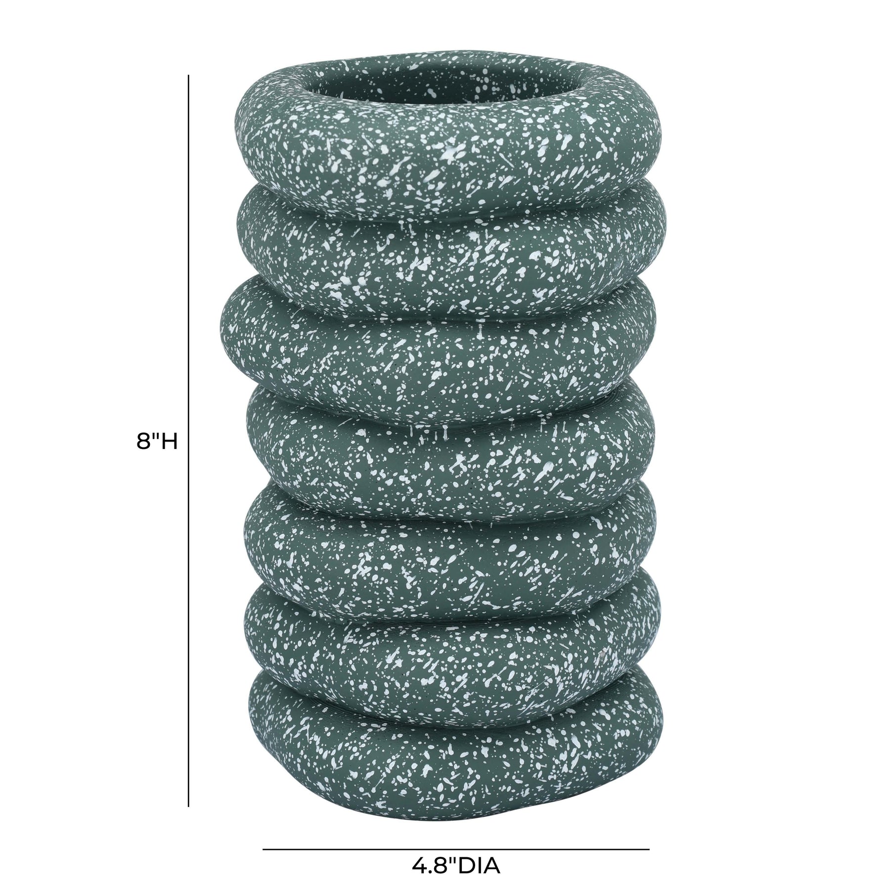 Gabby Speckled Cairn Vase
