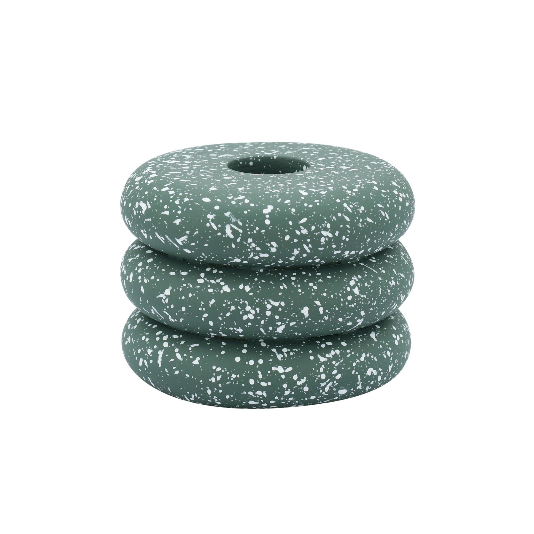 Gabby Speckled Stacked Candleholder