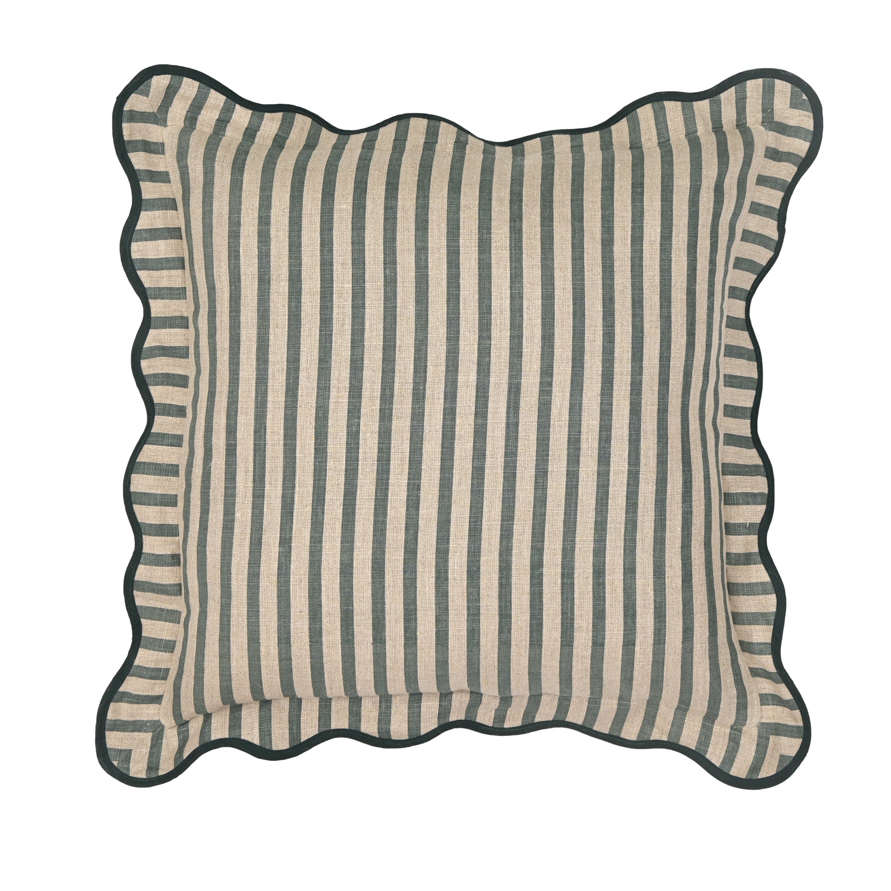 Striped 20" Linen Throw Pillow