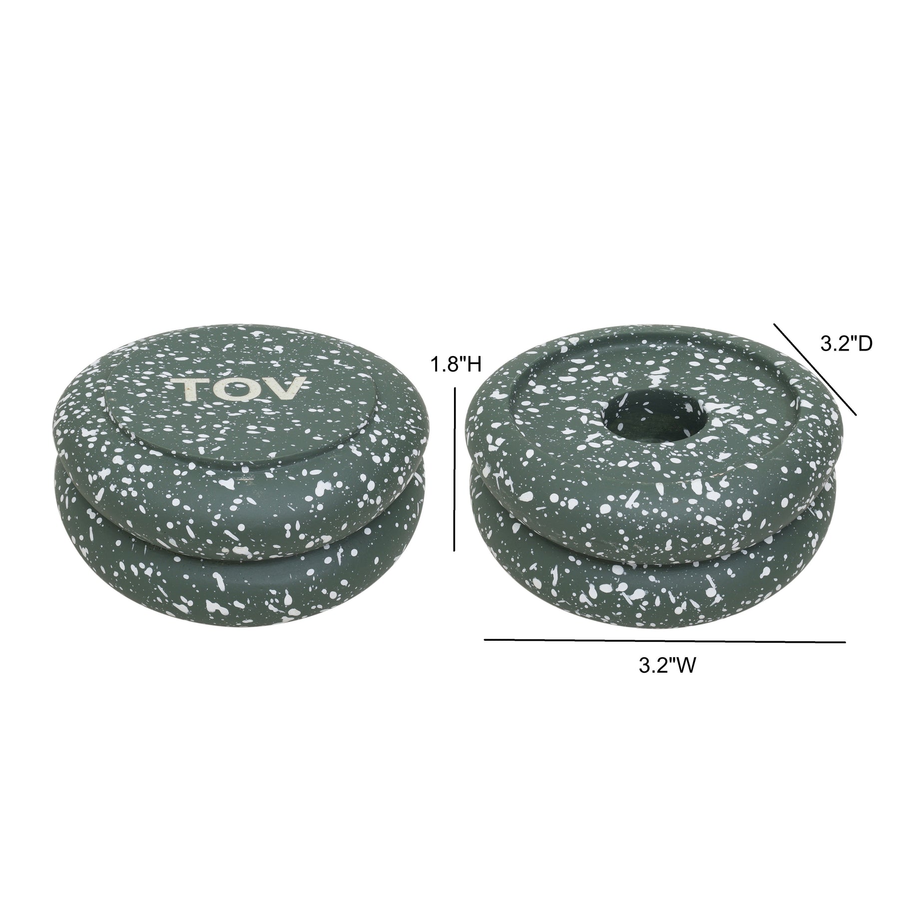 Gabby Stacking Candle Holder - Set of 2