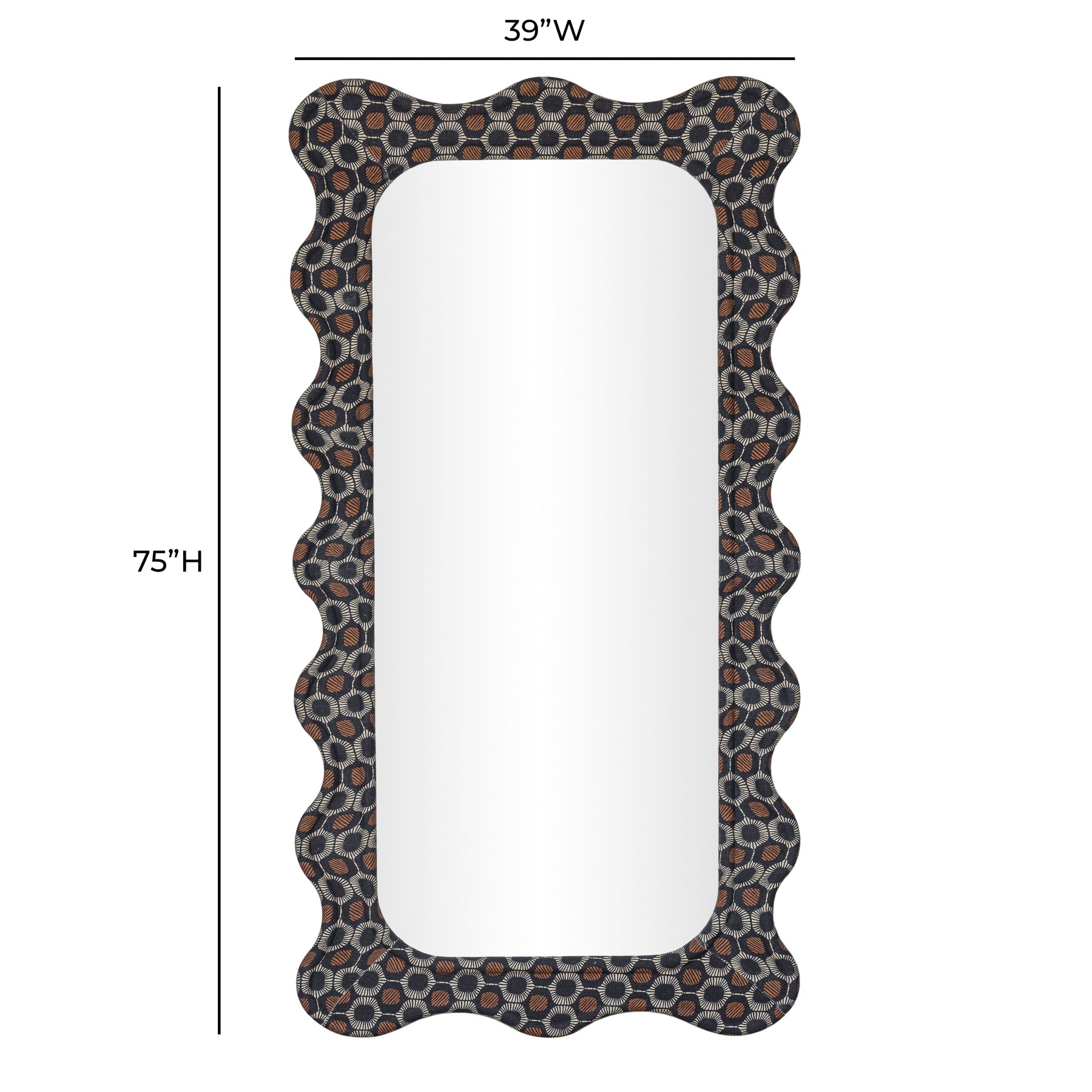 Charlene 39"X75" Squiggle Wall Mirror