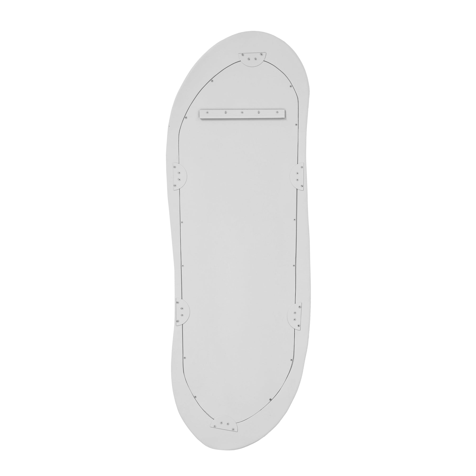 Orpheus 20"X59" Ribbed Faux Stone Floor Mirror