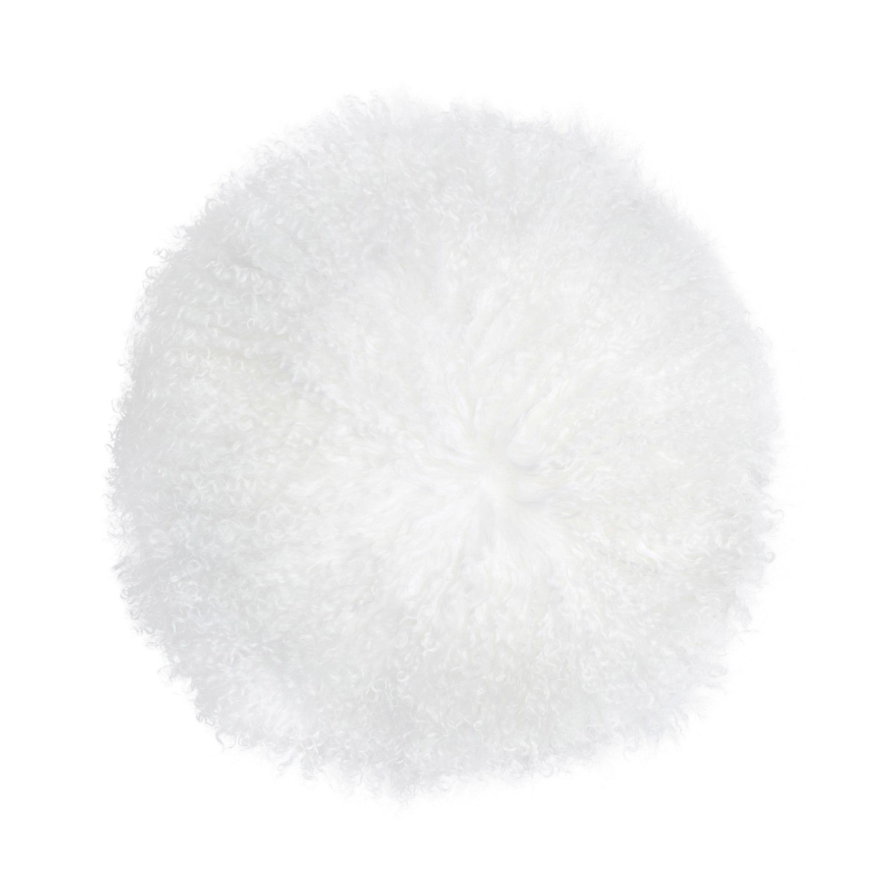 New Zealand 16" Sheepskin Round Throw Pillow