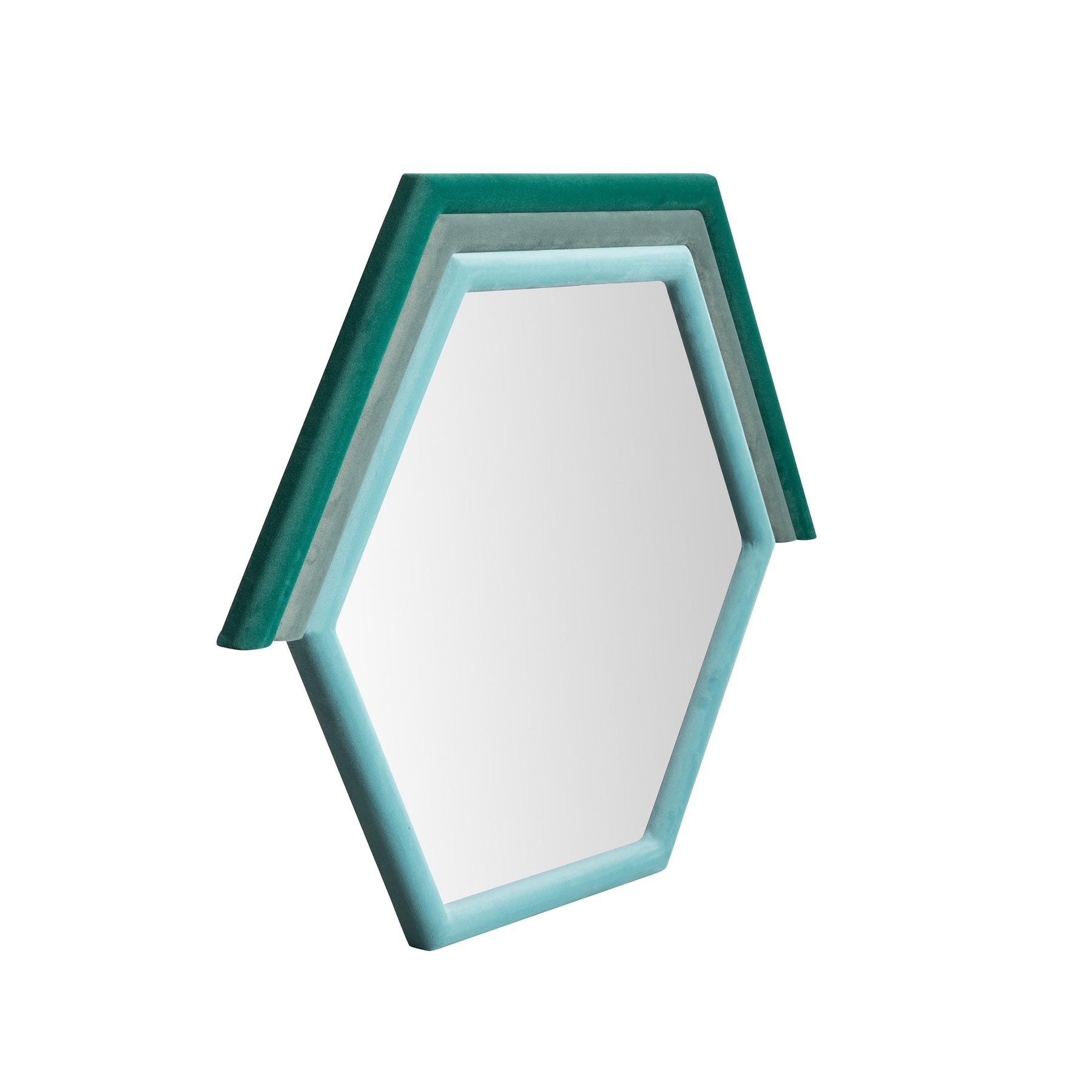 Lally 31.5"X24" Velvet Prism Wall Mirror