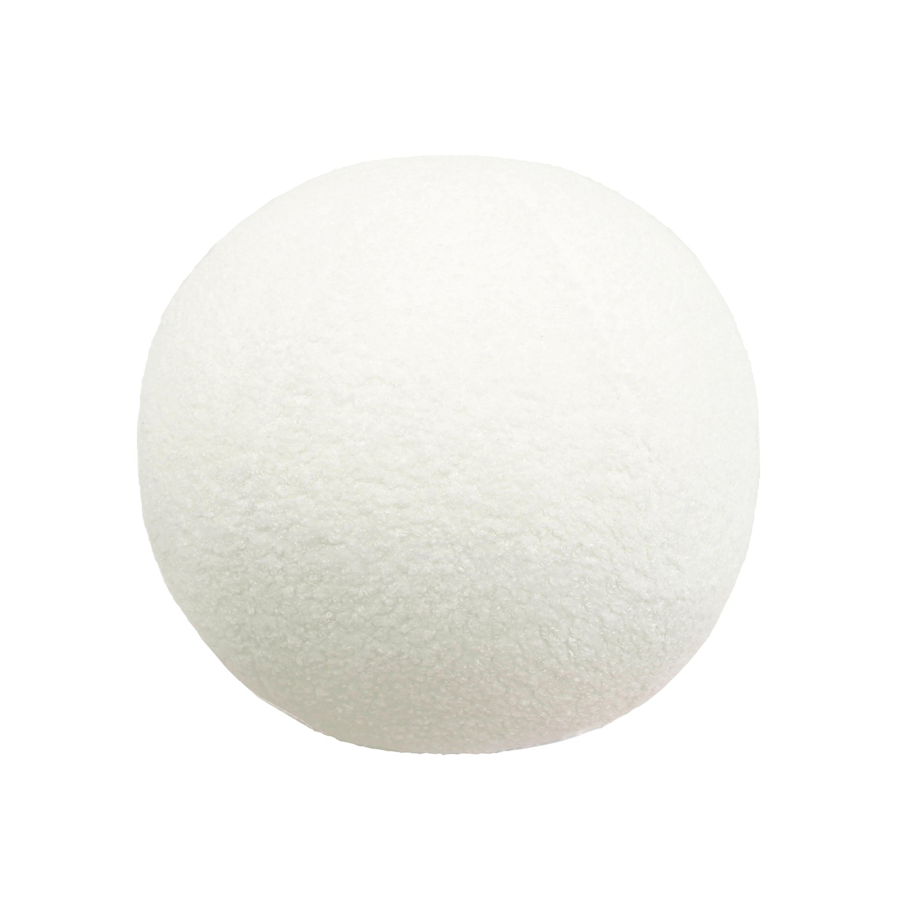 Boba Vegan Shearling Ball Throw Pillow (9"-14")