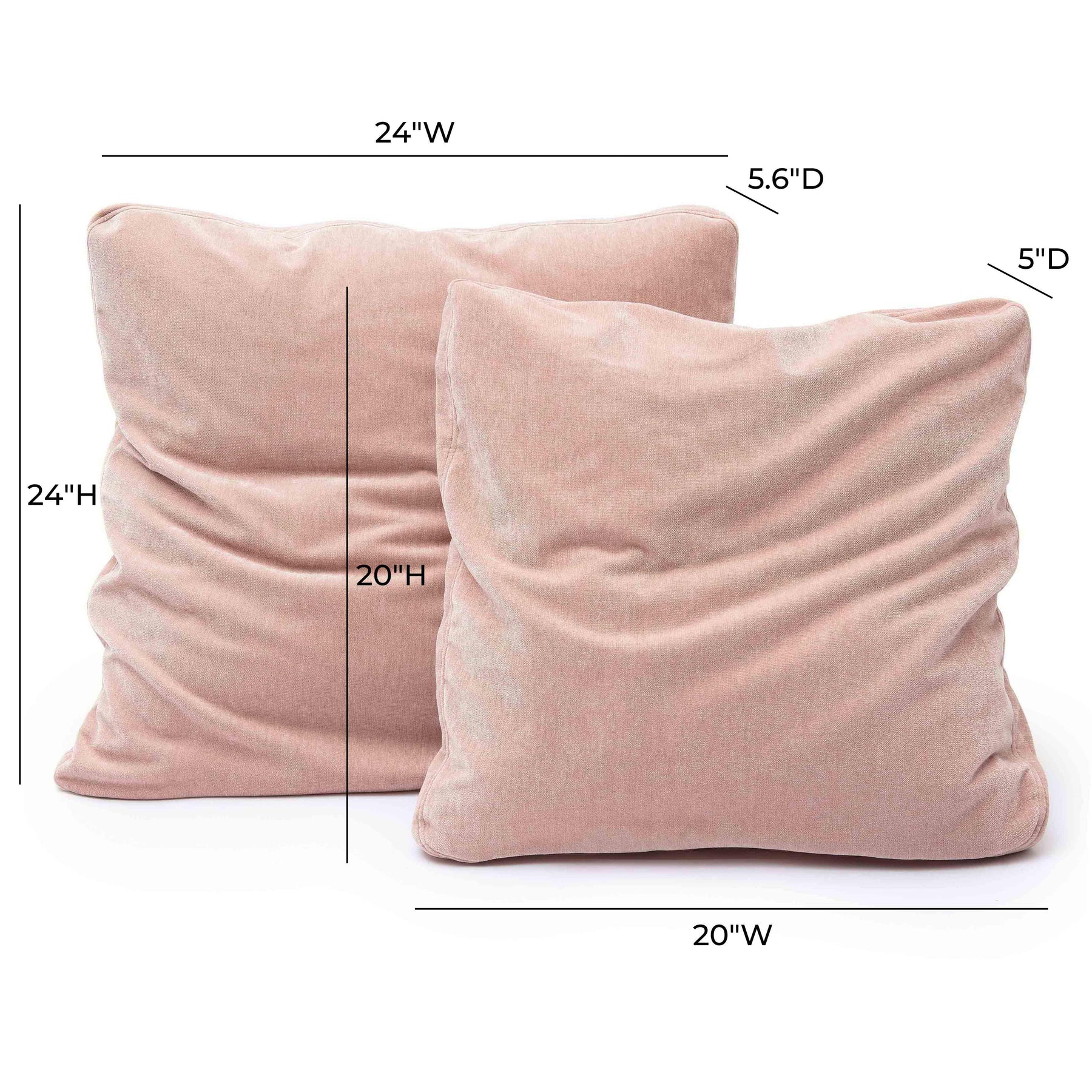 Tipsy Upcycled Chenille Square Floppy Throw Pillow (20"-24")