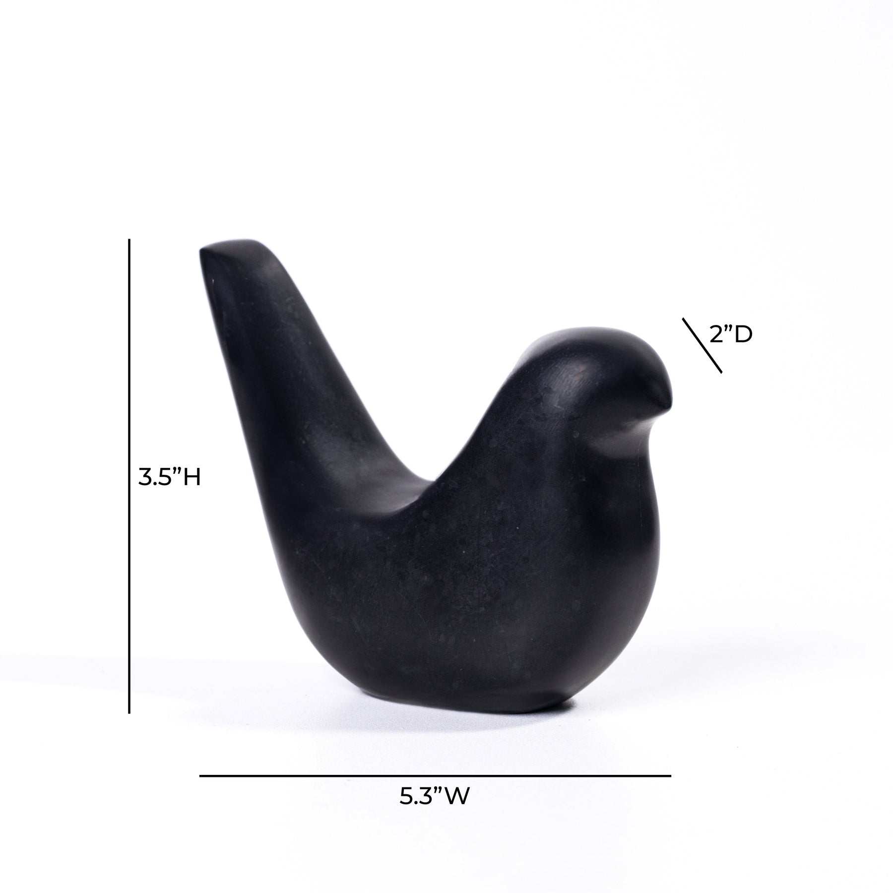 Black Marble Bird Statue