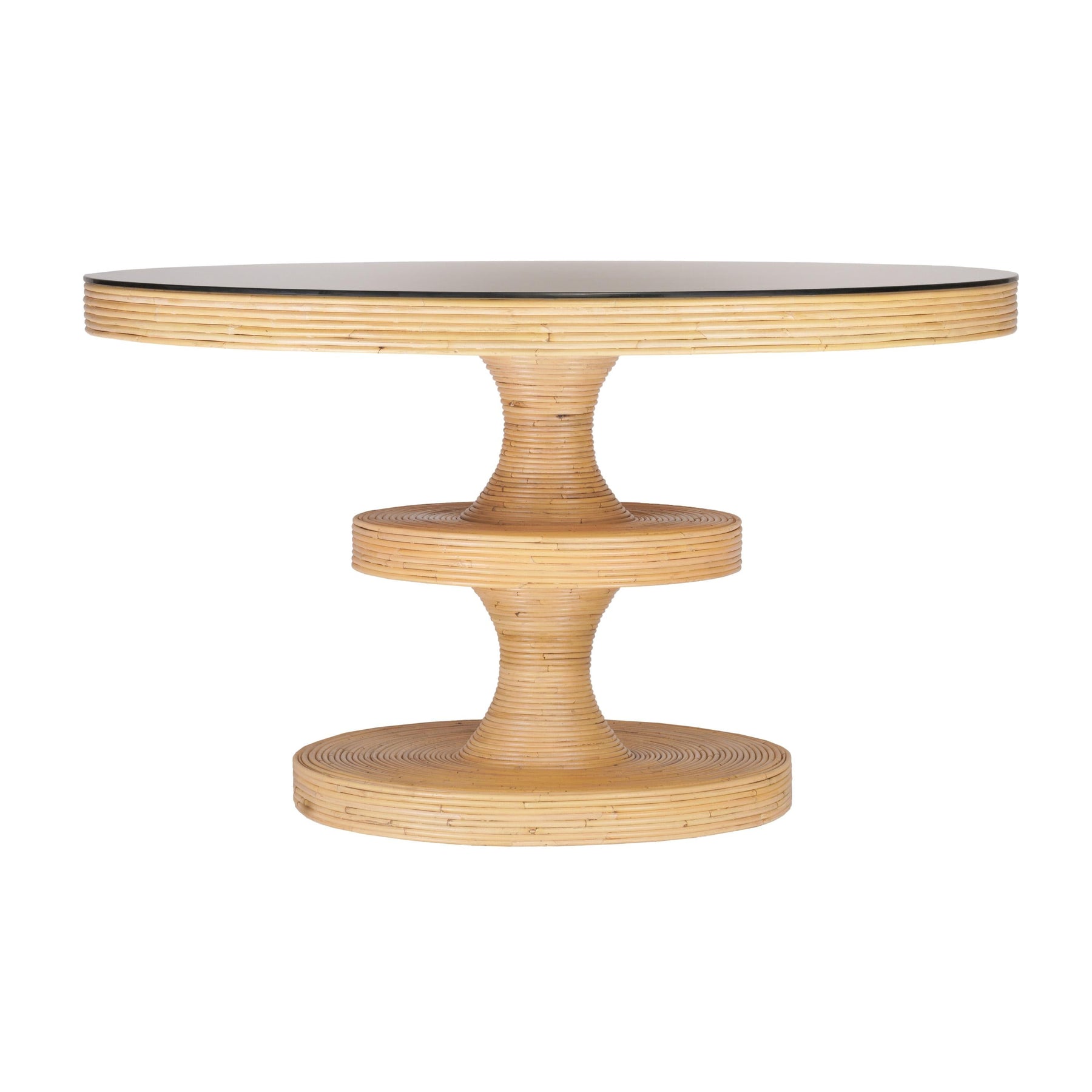 Apollonia 51" Natural Rattan Round Dining Table