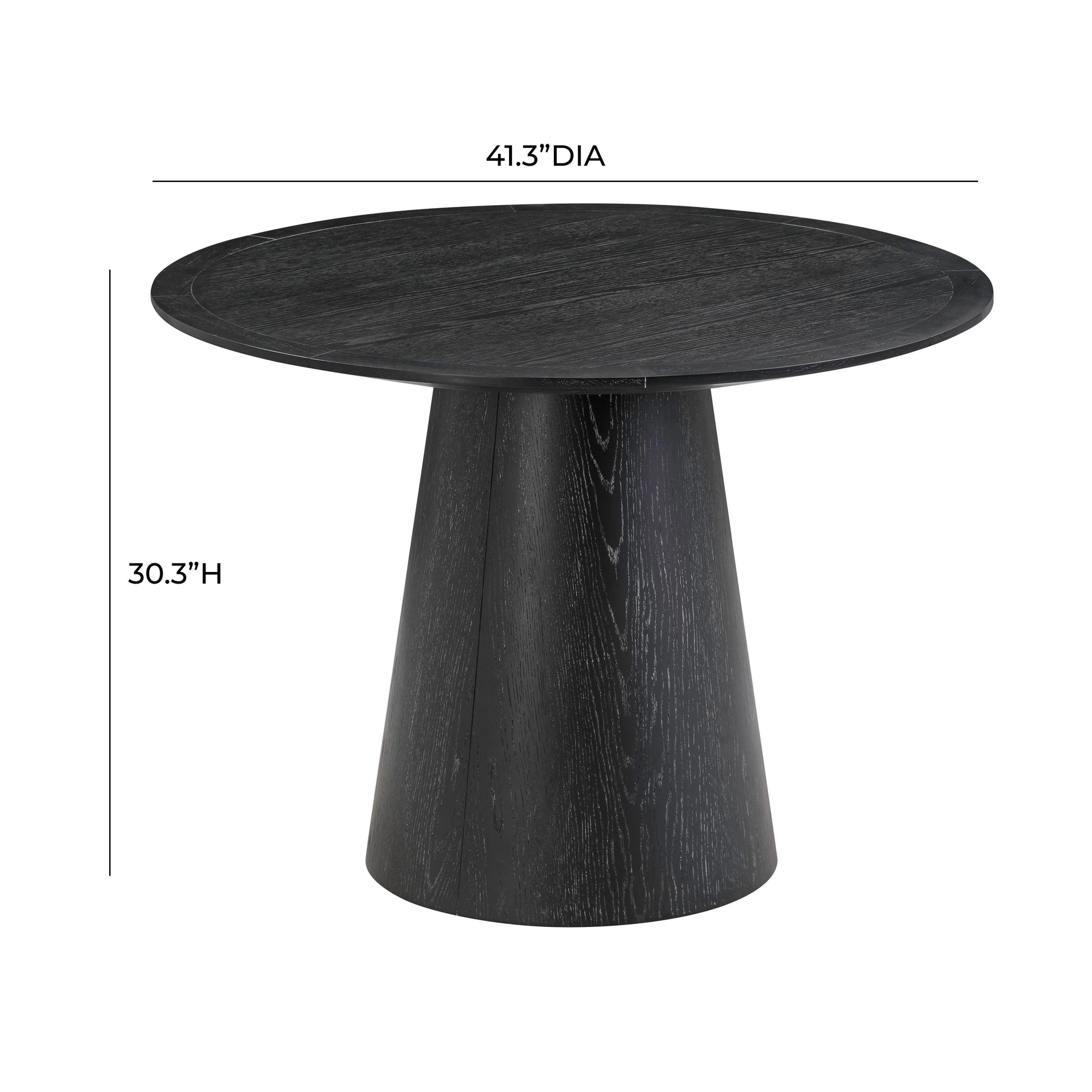 Sahara Round Oak Dining Table (41"-60")