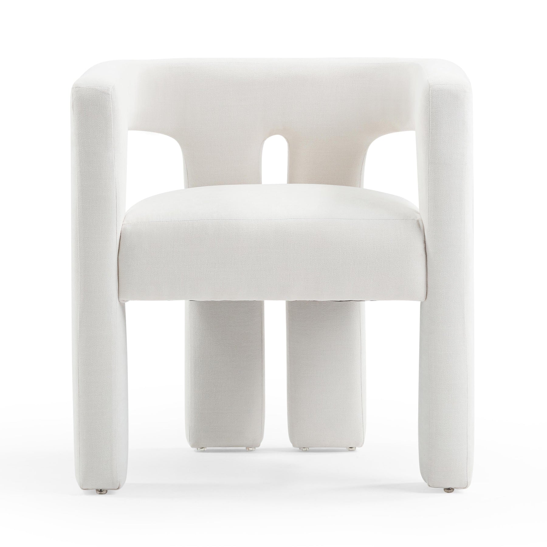 Sloane Bone White Upcycled Performance Fabric Accent Chair