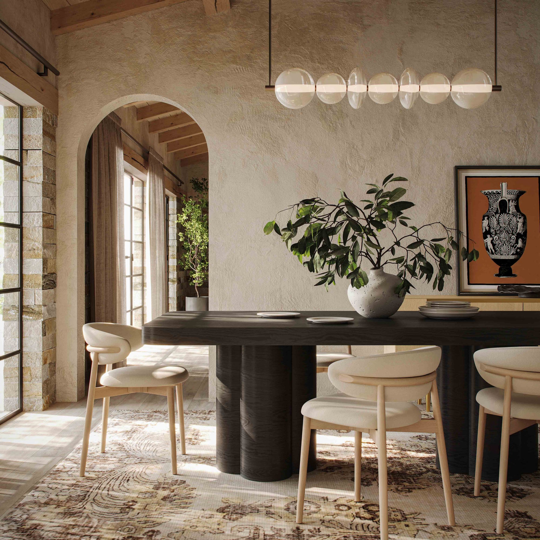 Bambi 90" Ash Rectangular Dining Table