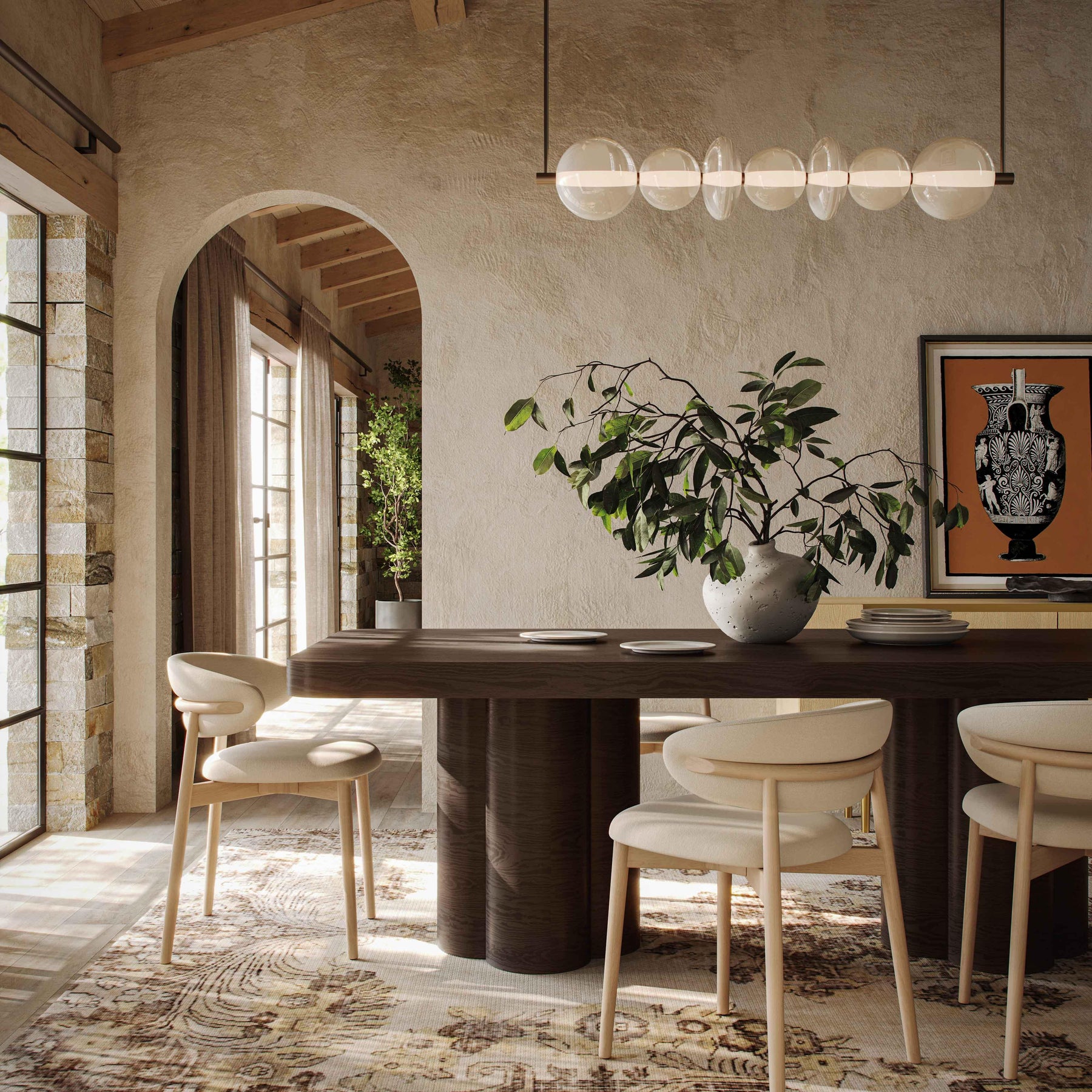 Bambi 90" Ash Rectangular Dining Table