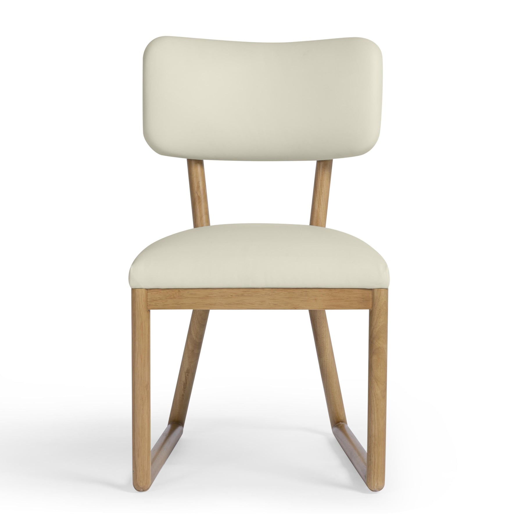 Bobbie Cream Contract-Grade Vegan Leather Dining Chair