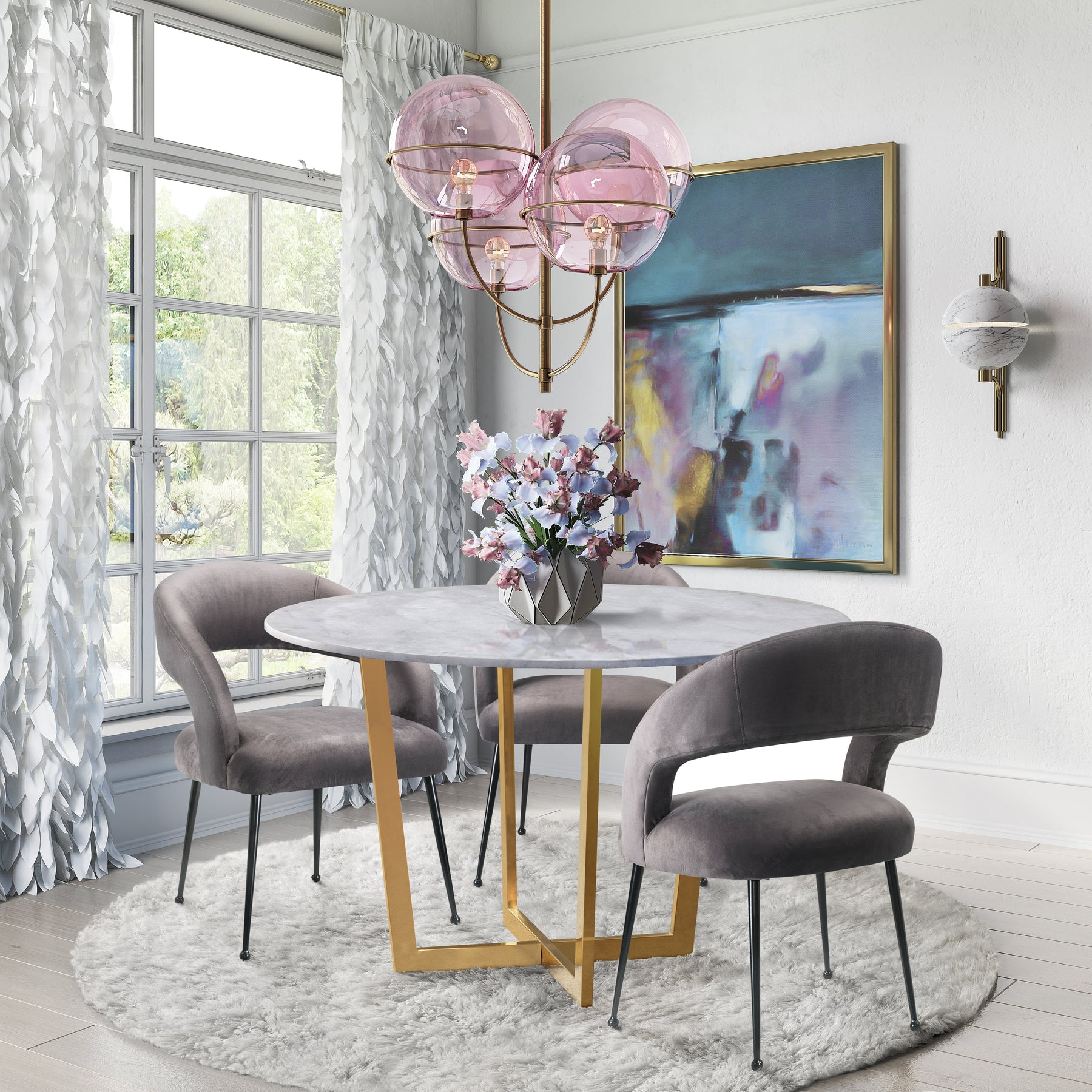 Rocco Performance Velvet Dining Chair