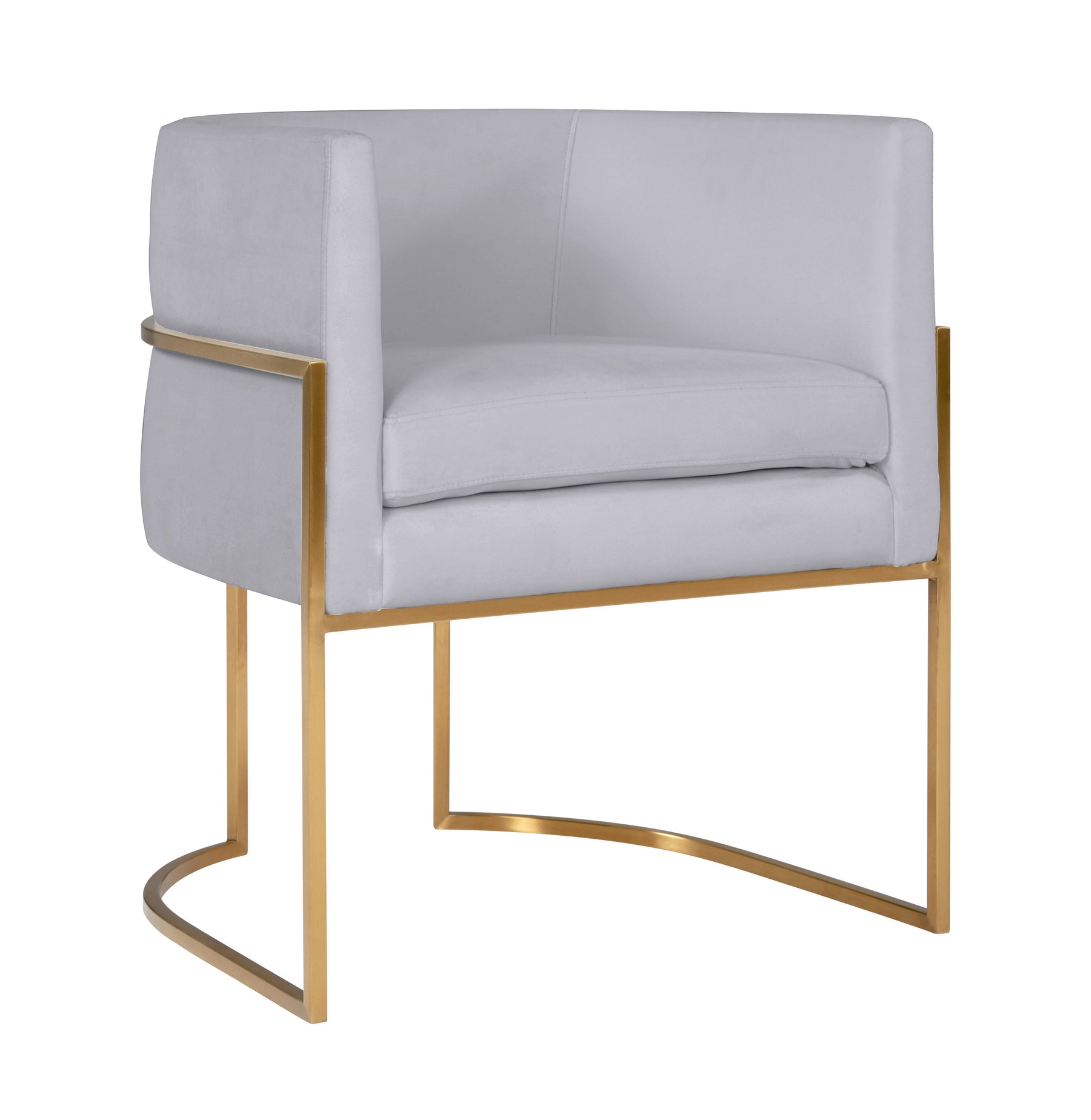 Giselle Performance Velvet Dining Chair with Gold Base