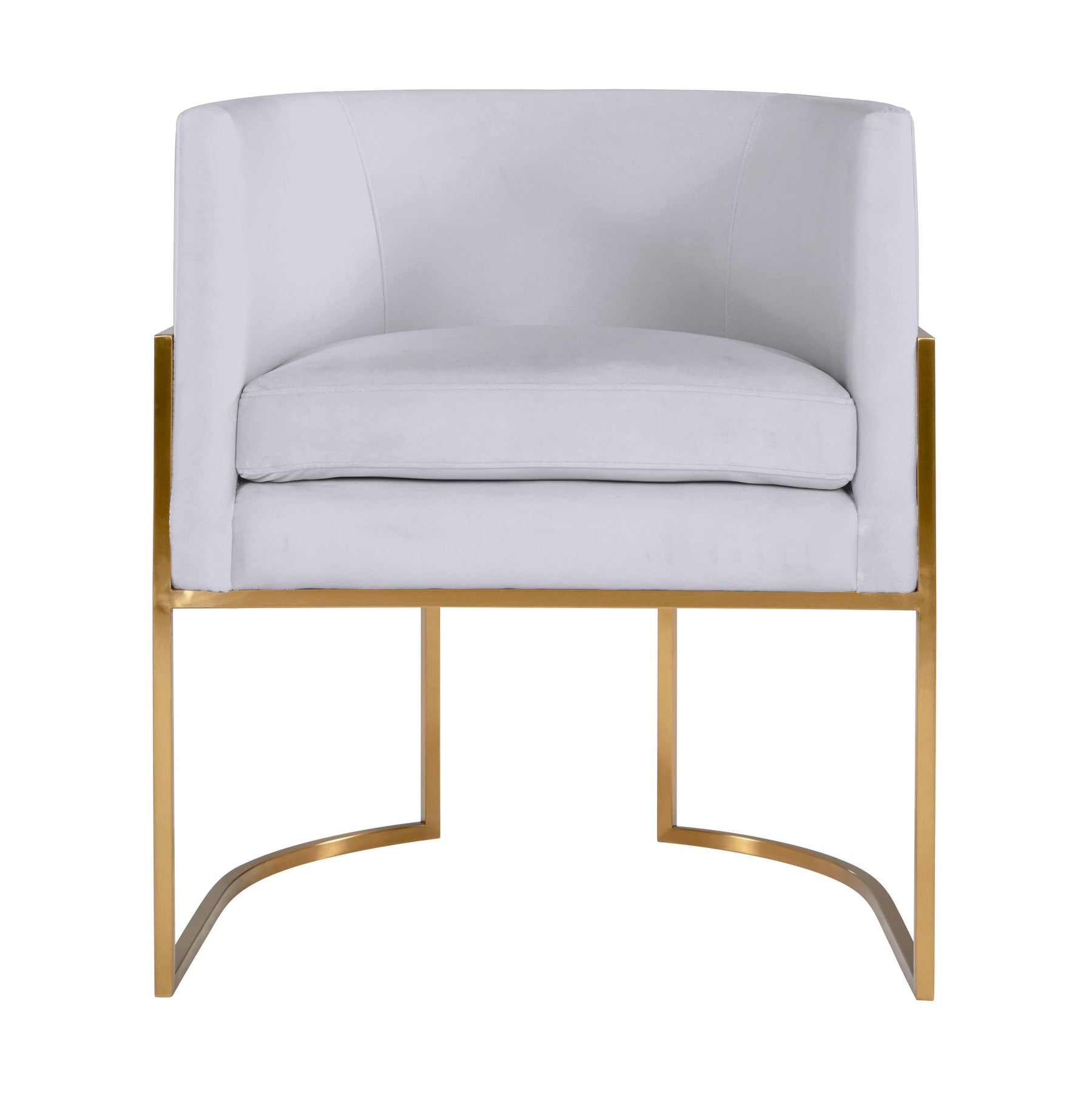 Giselle Performance Velvet Dining Chair with Gold Base