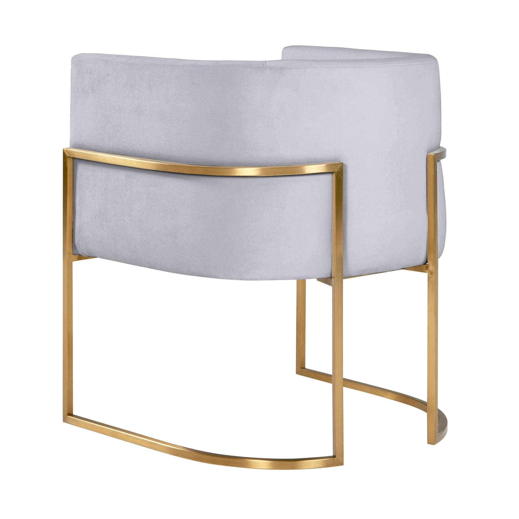 Giselle Performance Velvet Dining Chair with Gold Base