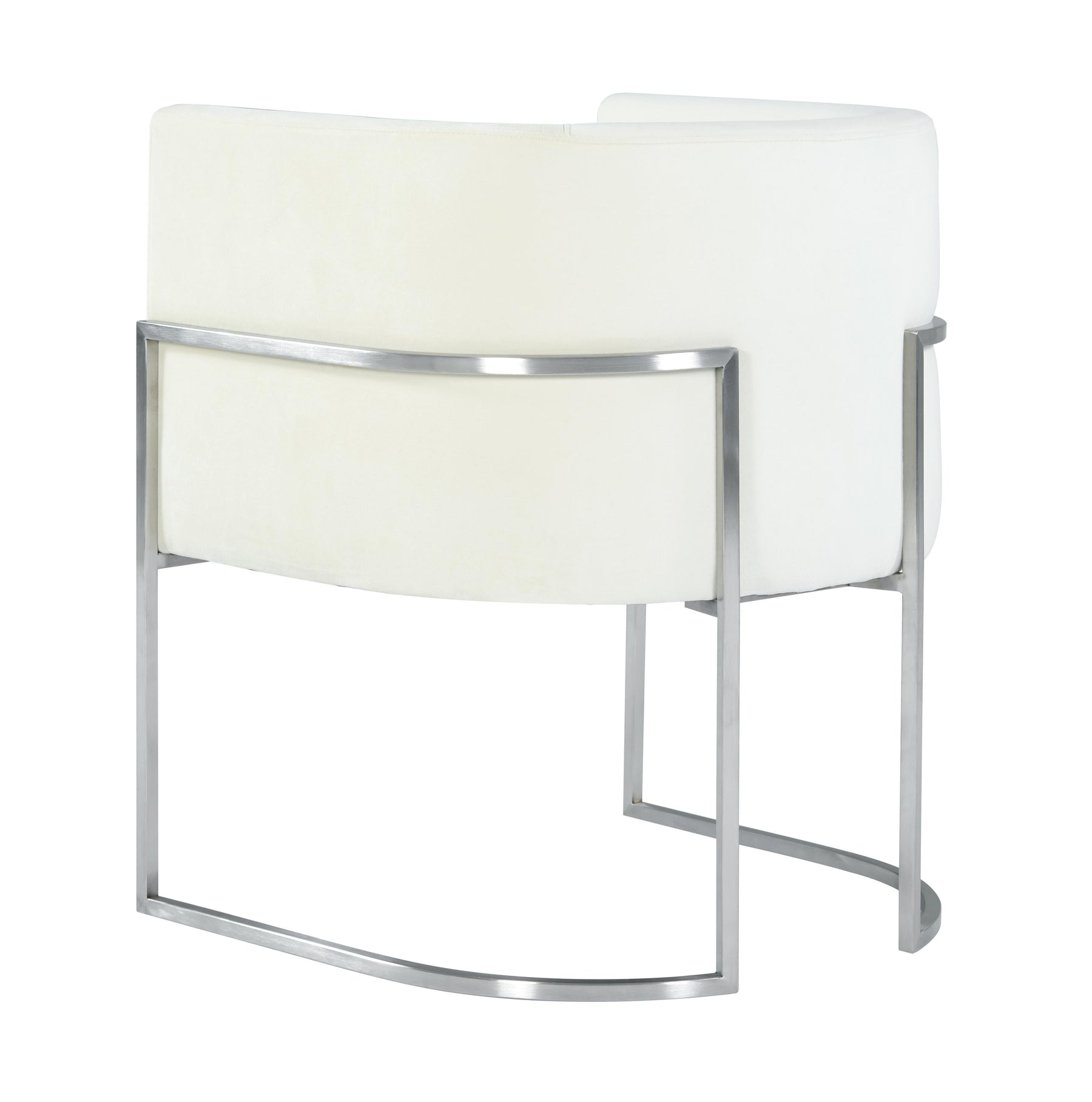 Giselle Performance Velvet Dining Chair with Silver Base
