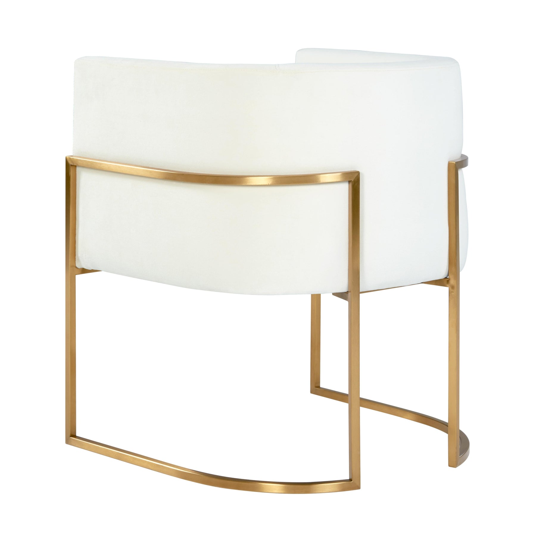 Giselle Performance Velvet Dining Chair with Gold Base
