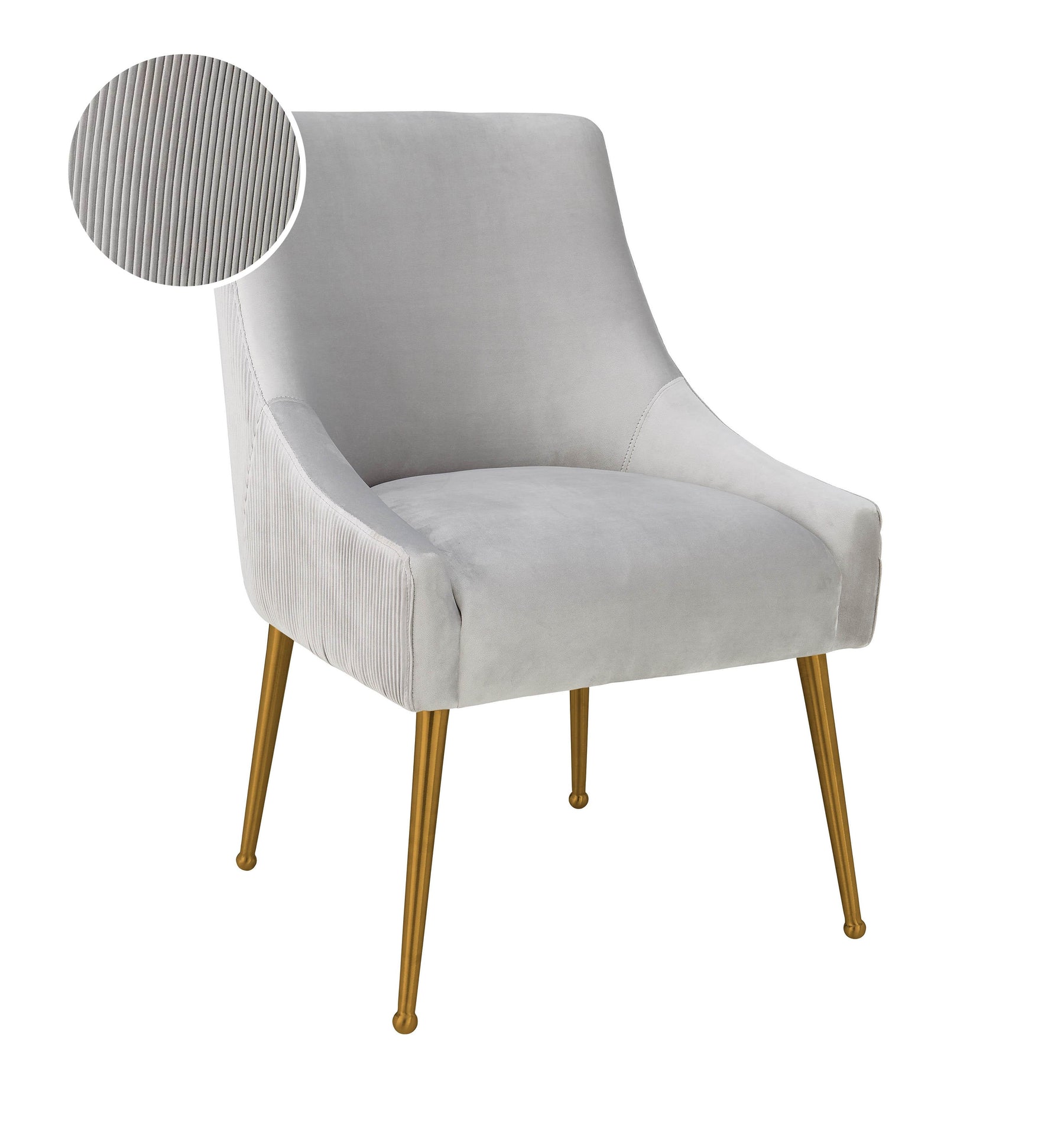 Beatrix Pleated Performance Velvet Dining Chair
