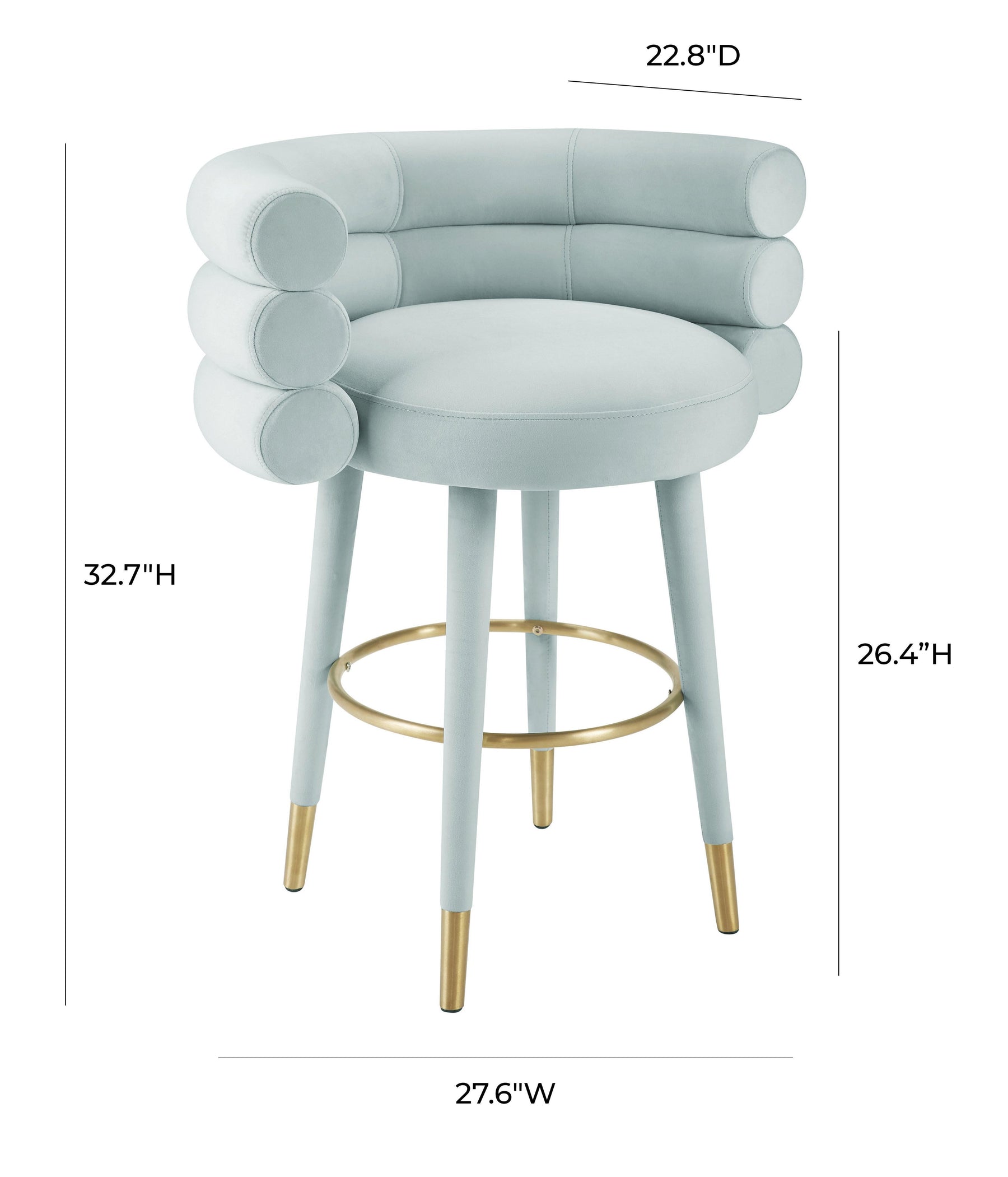 Betty Performance Velvet Stool