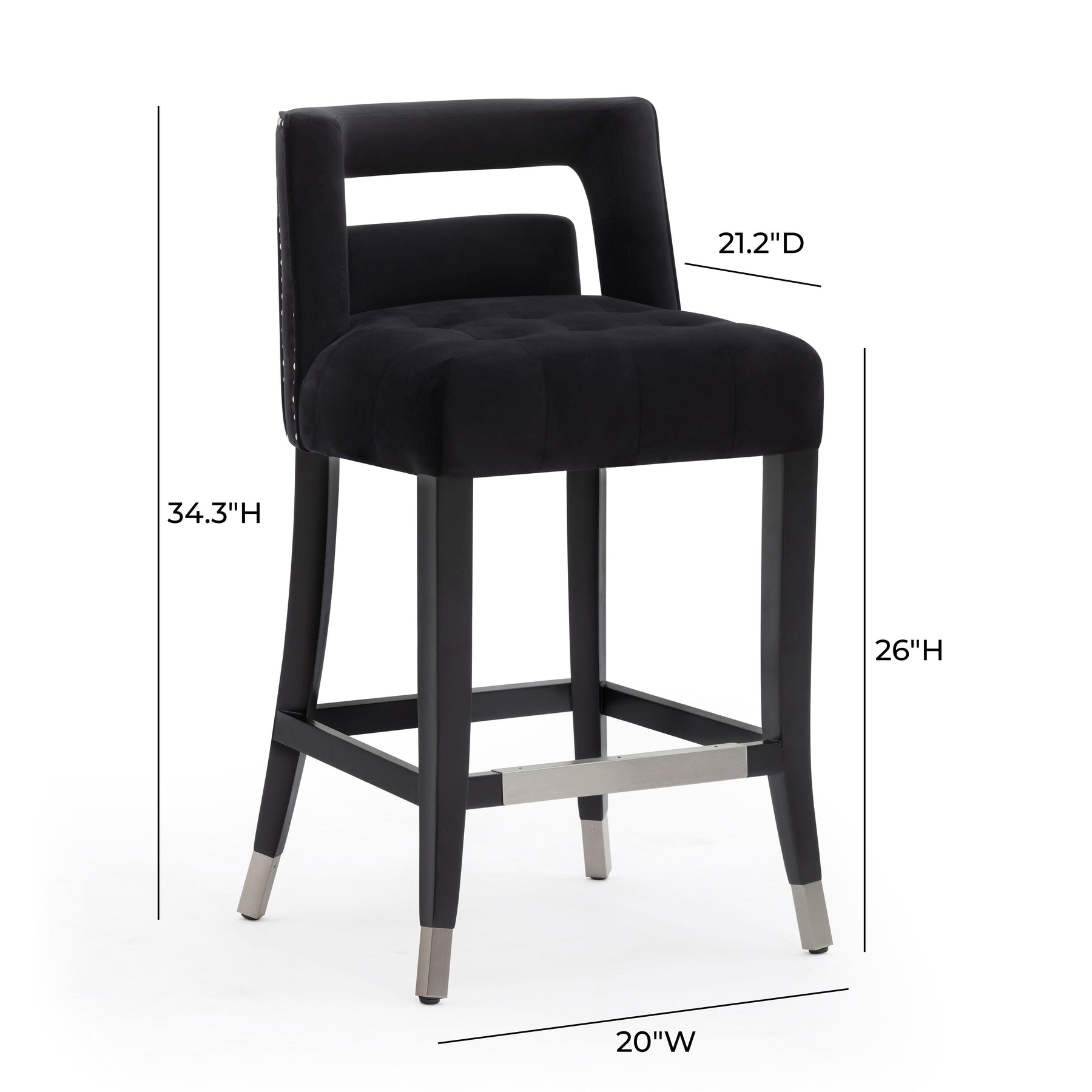 Hart Performance Velvet Stool