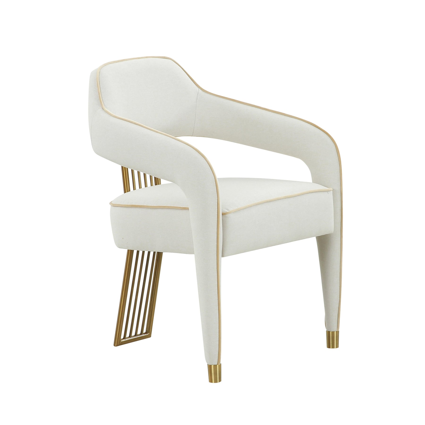 Corralis Cream Performance Linen Dining Chair