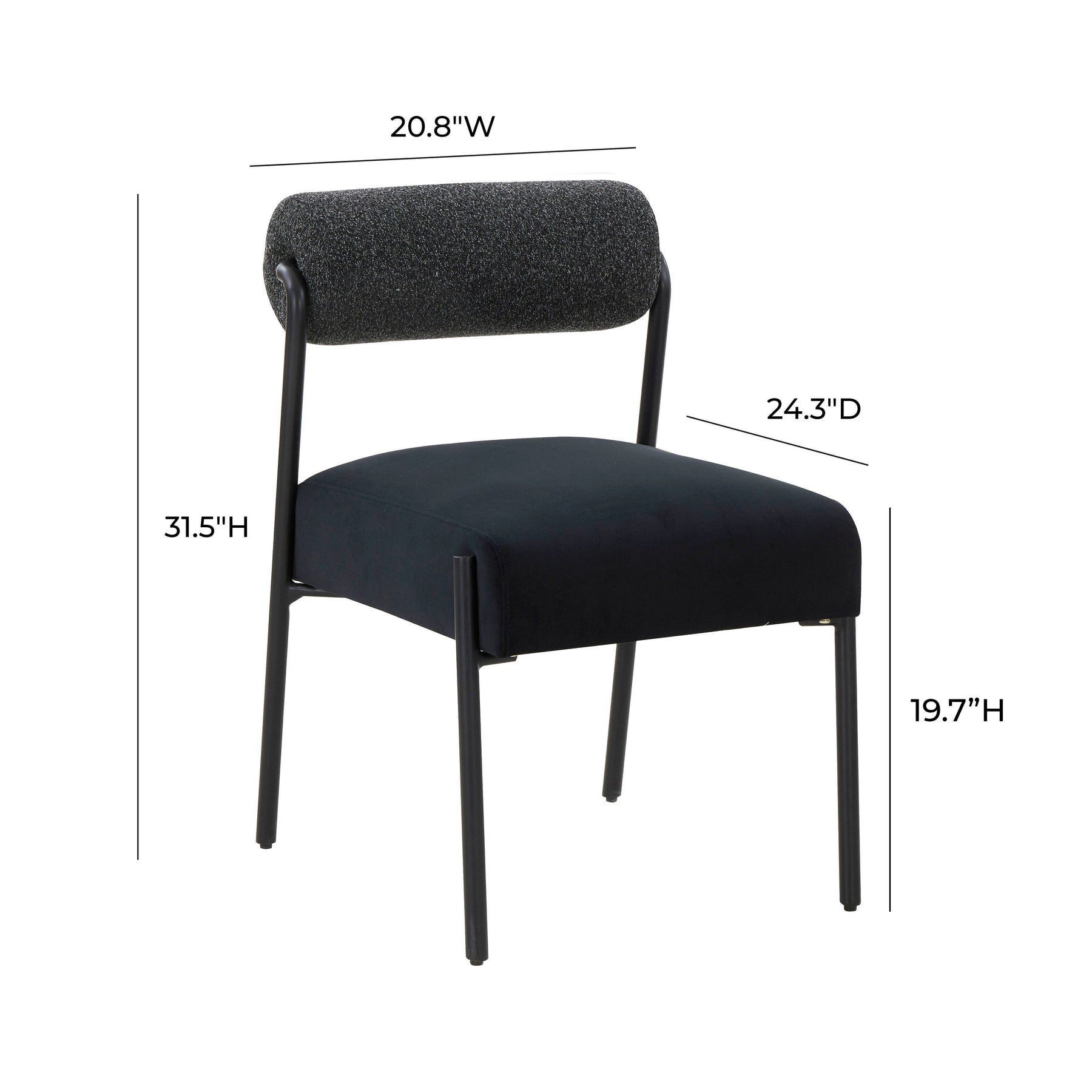 Jolene Performance Velvet Dining Chair - Set of 2