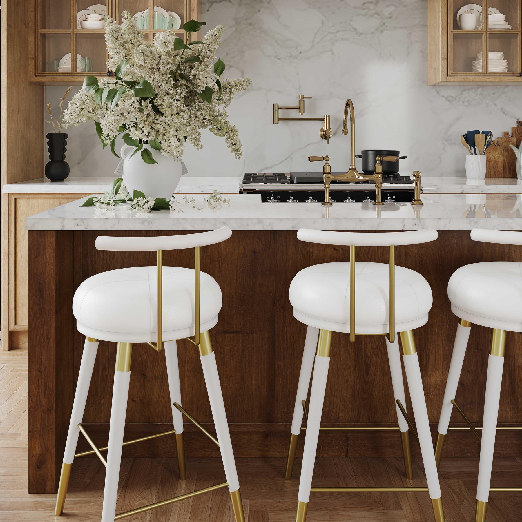 Juniper Performance Vegan Leather Stool