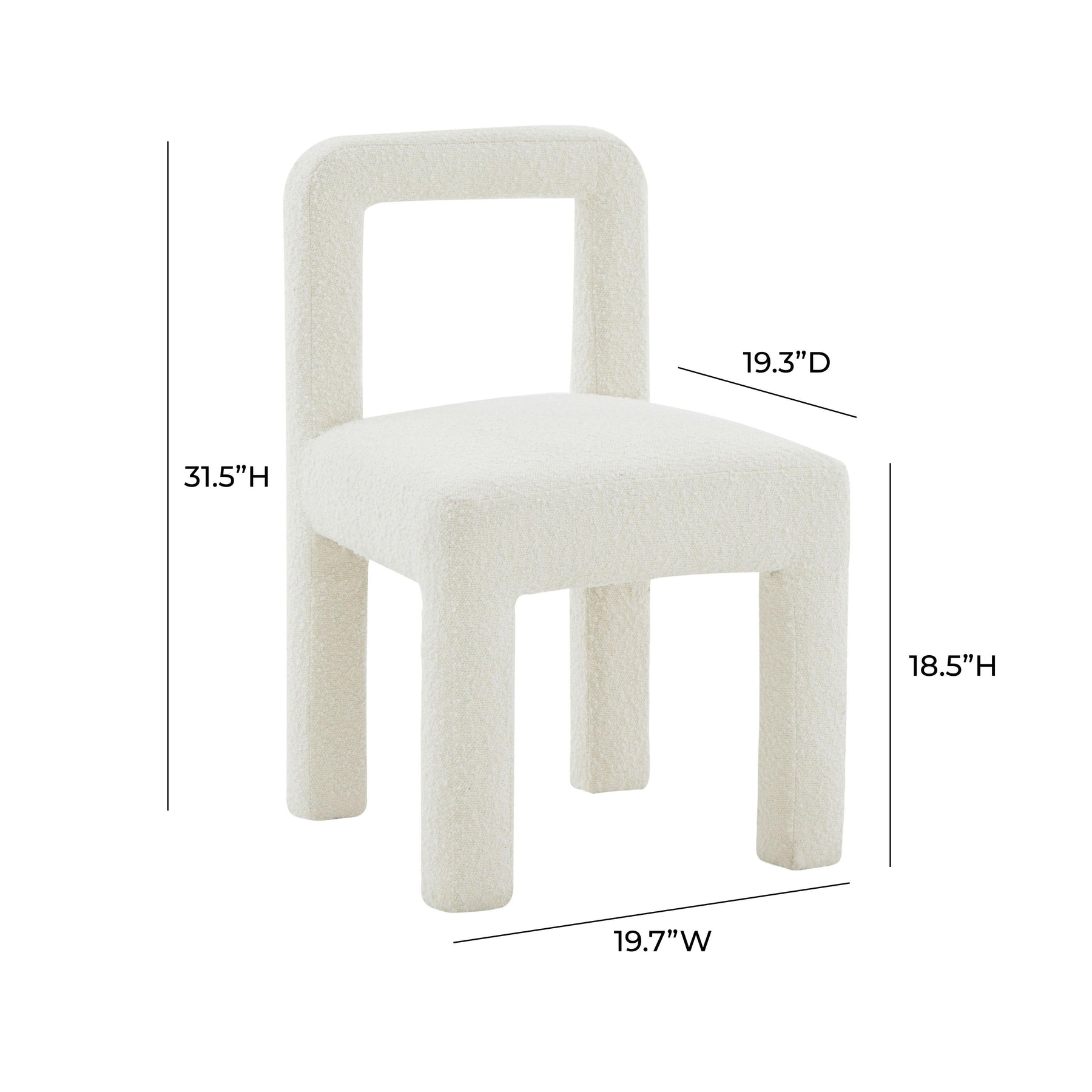 Hazel Performance Boucle Dining Chair