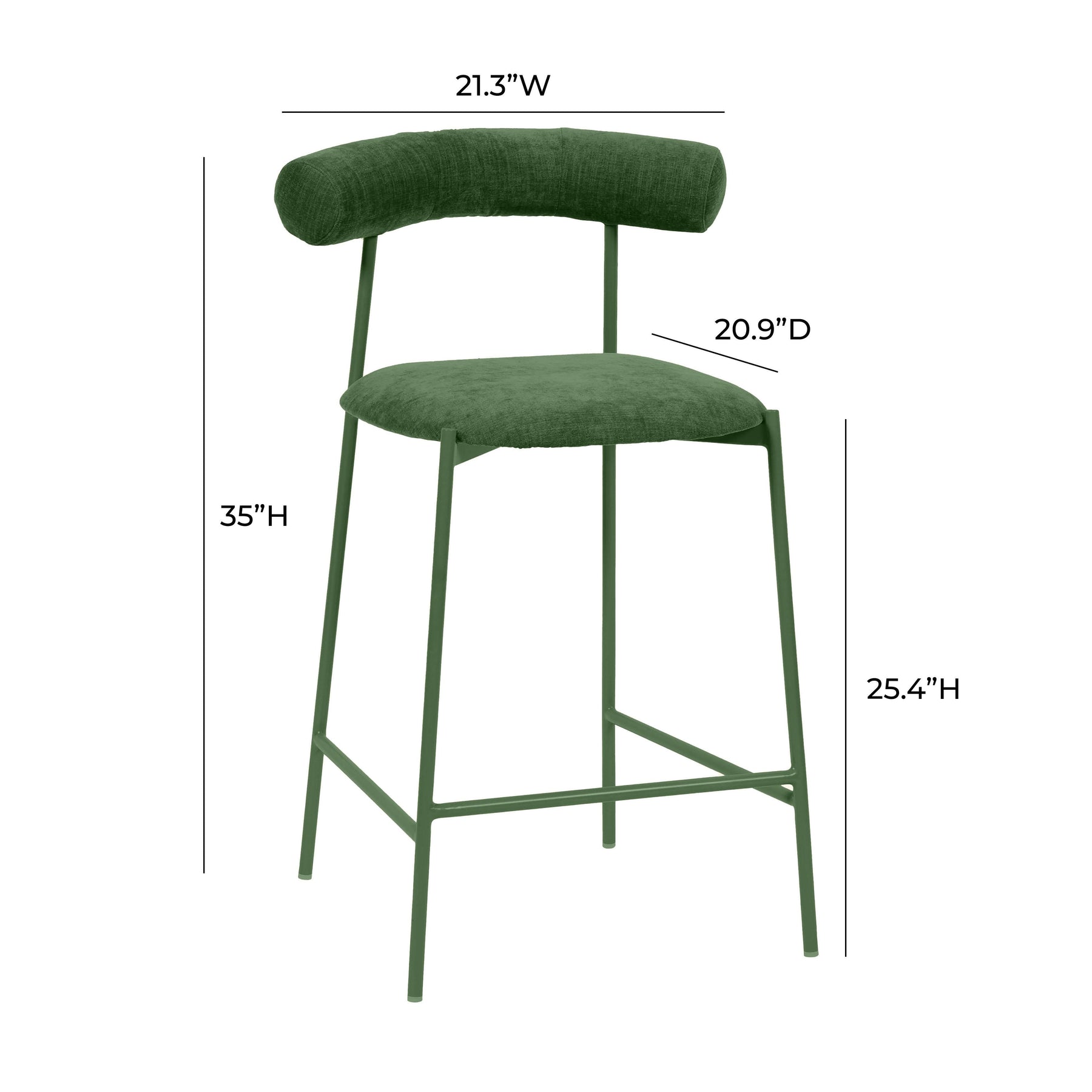 Liliana Performance Velvet Stool