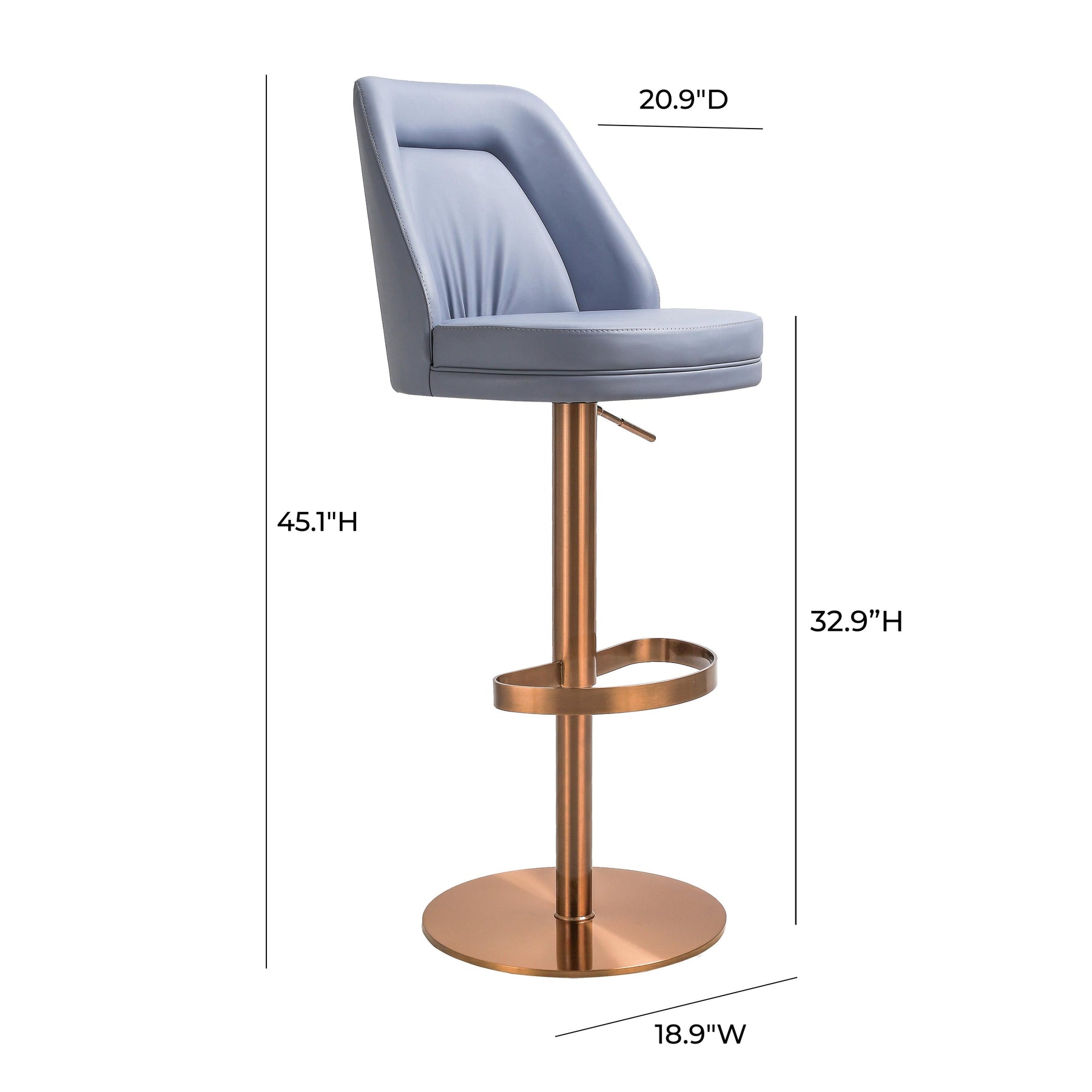 Maven Performance Vegan Leather Adjustable Swivel Stool