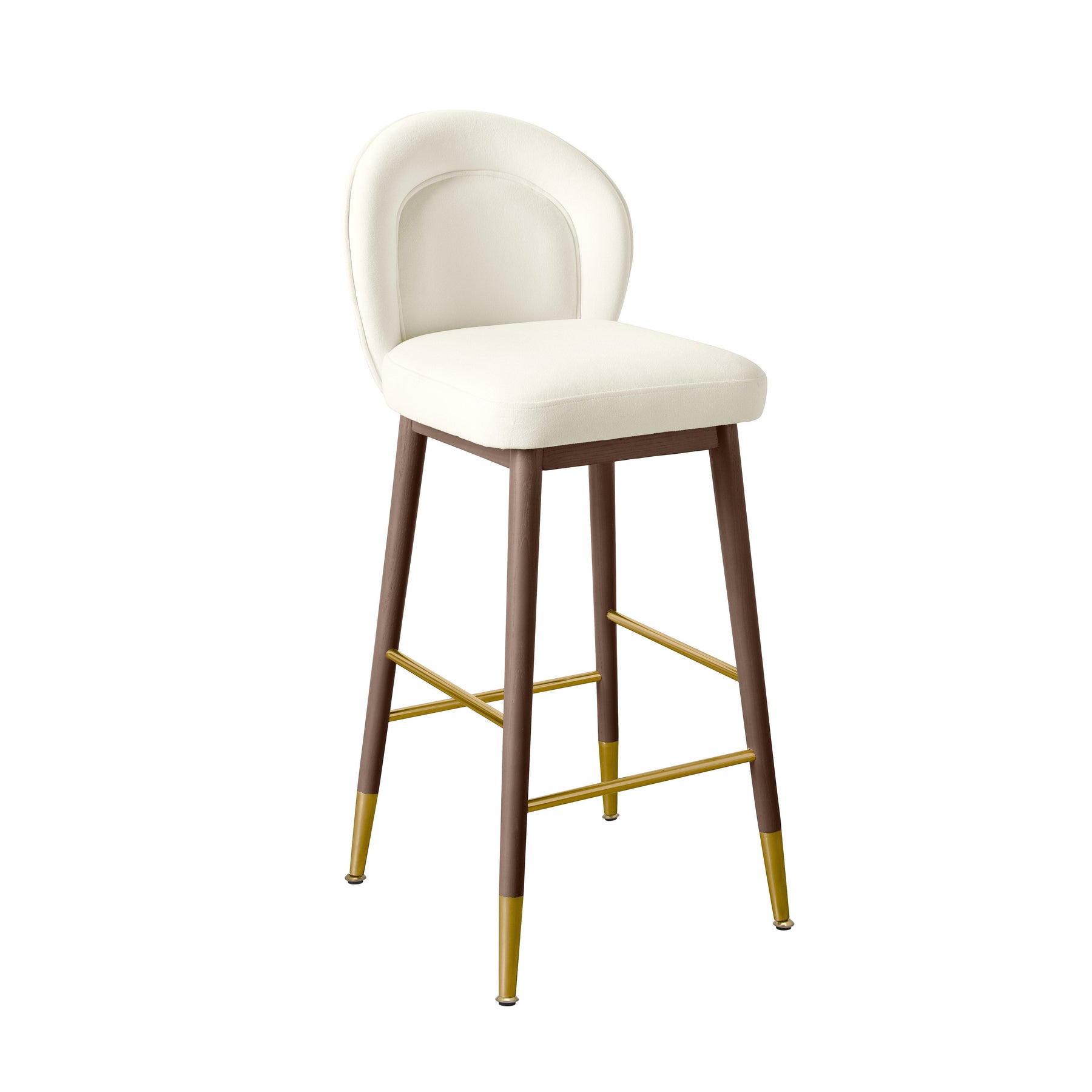 Hailey Performance Velvet Stool