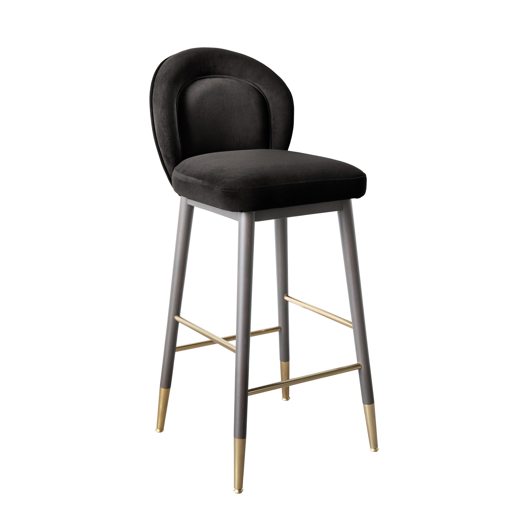 Hailey Performance Velvet Stool