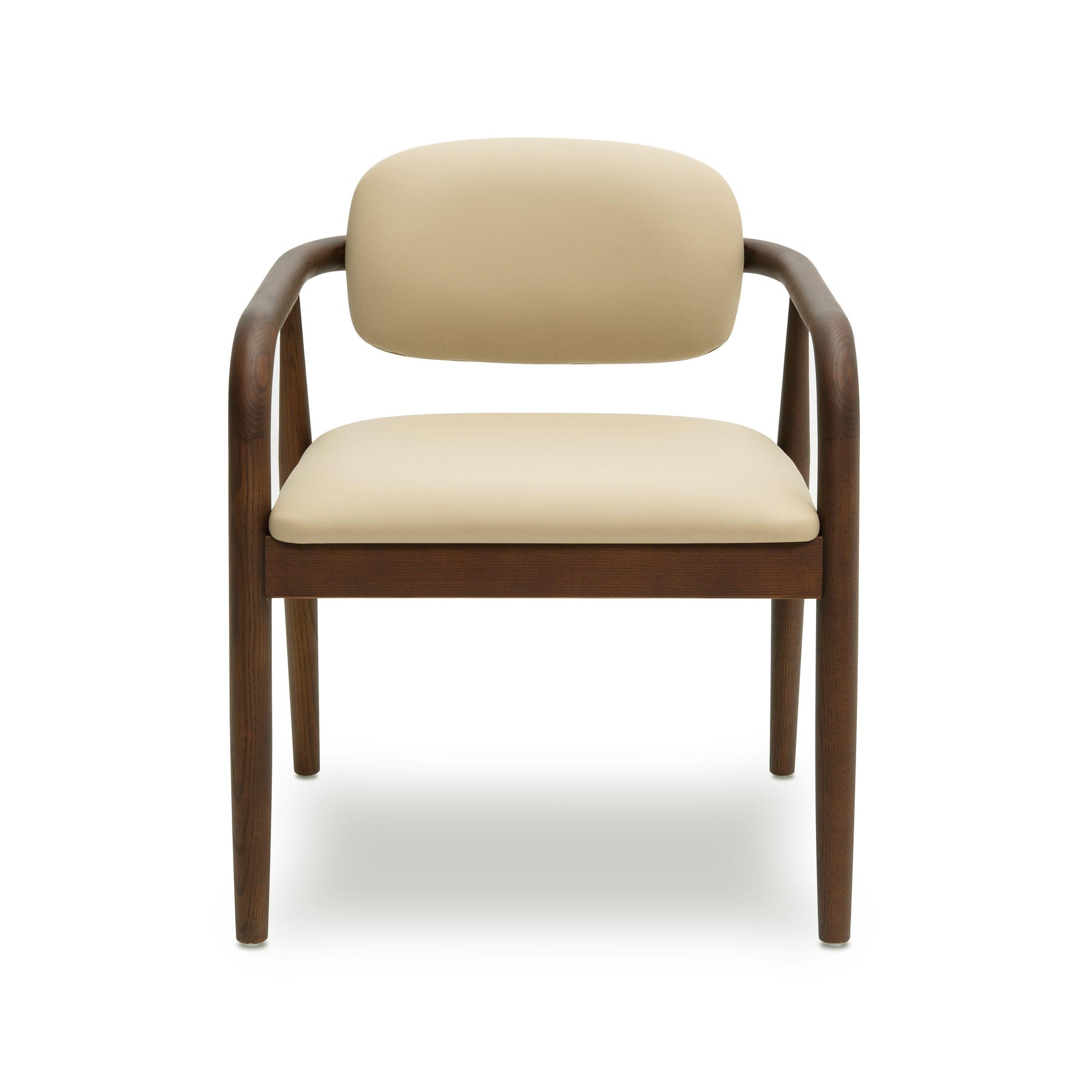 Betsy Taupe Contract-Grade Vegan Leather Dining Chair