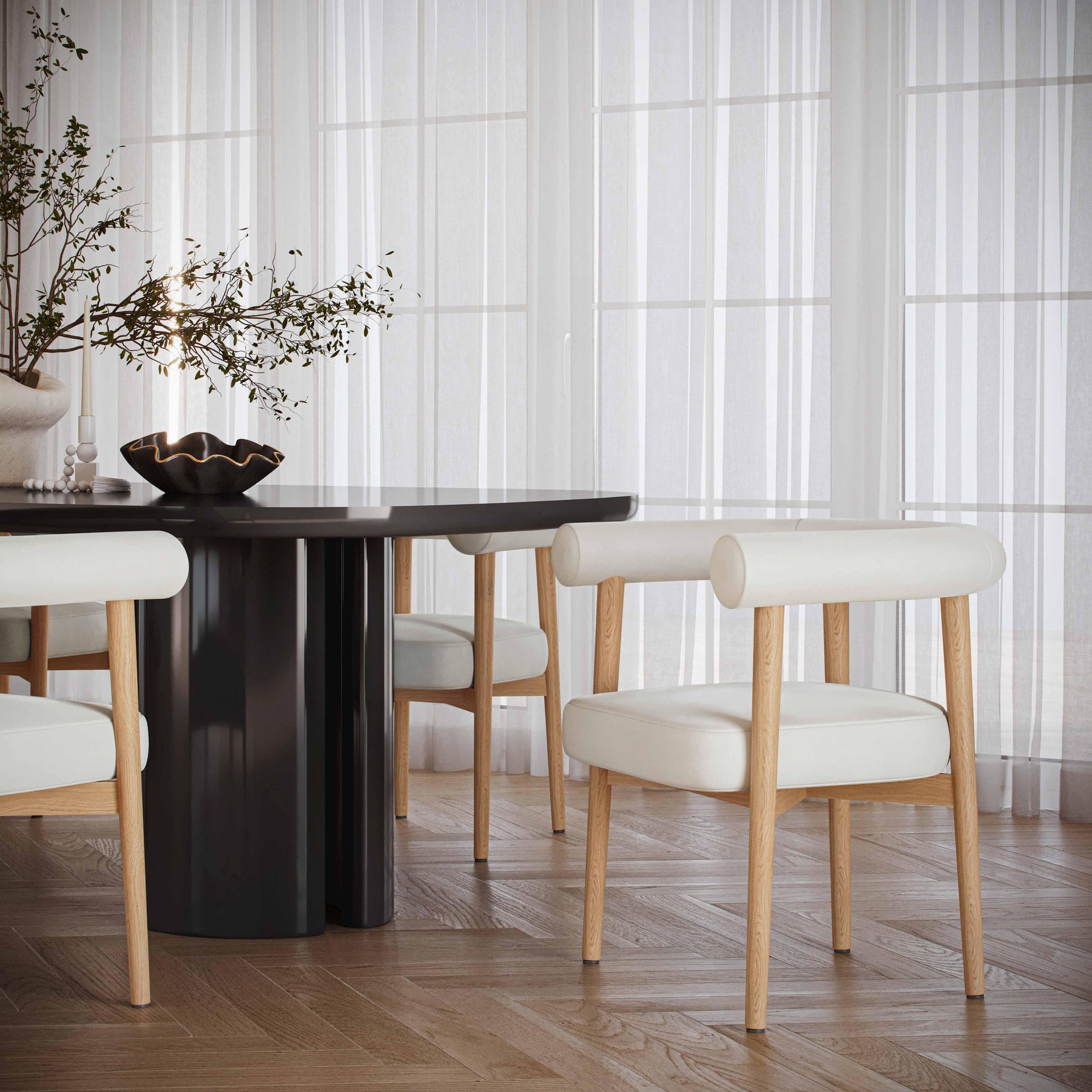 Spara Performance Vegan Leather Dining Chair
