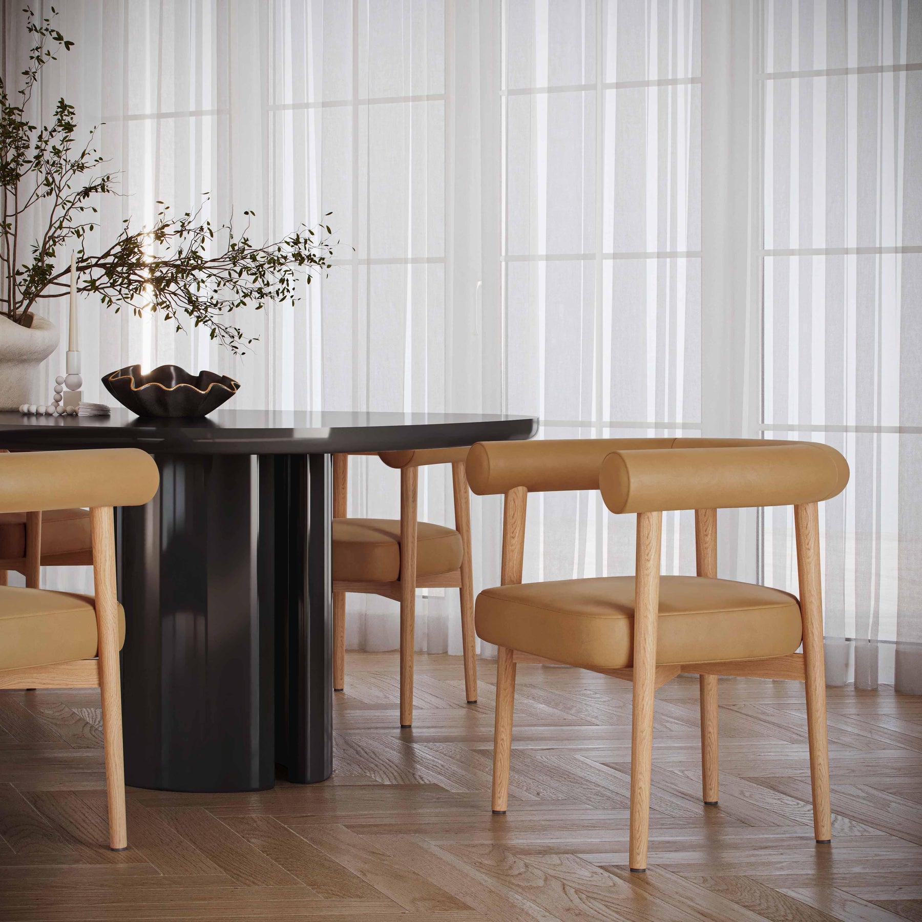 Spara Performance Vegan Leather Dining Chair