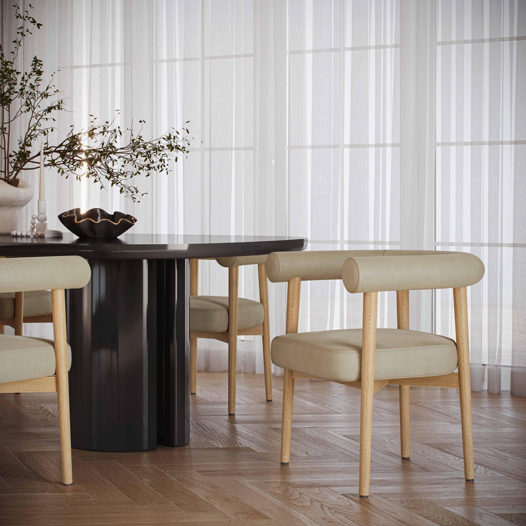 Spara Performance Vegan Leather Dining Chair