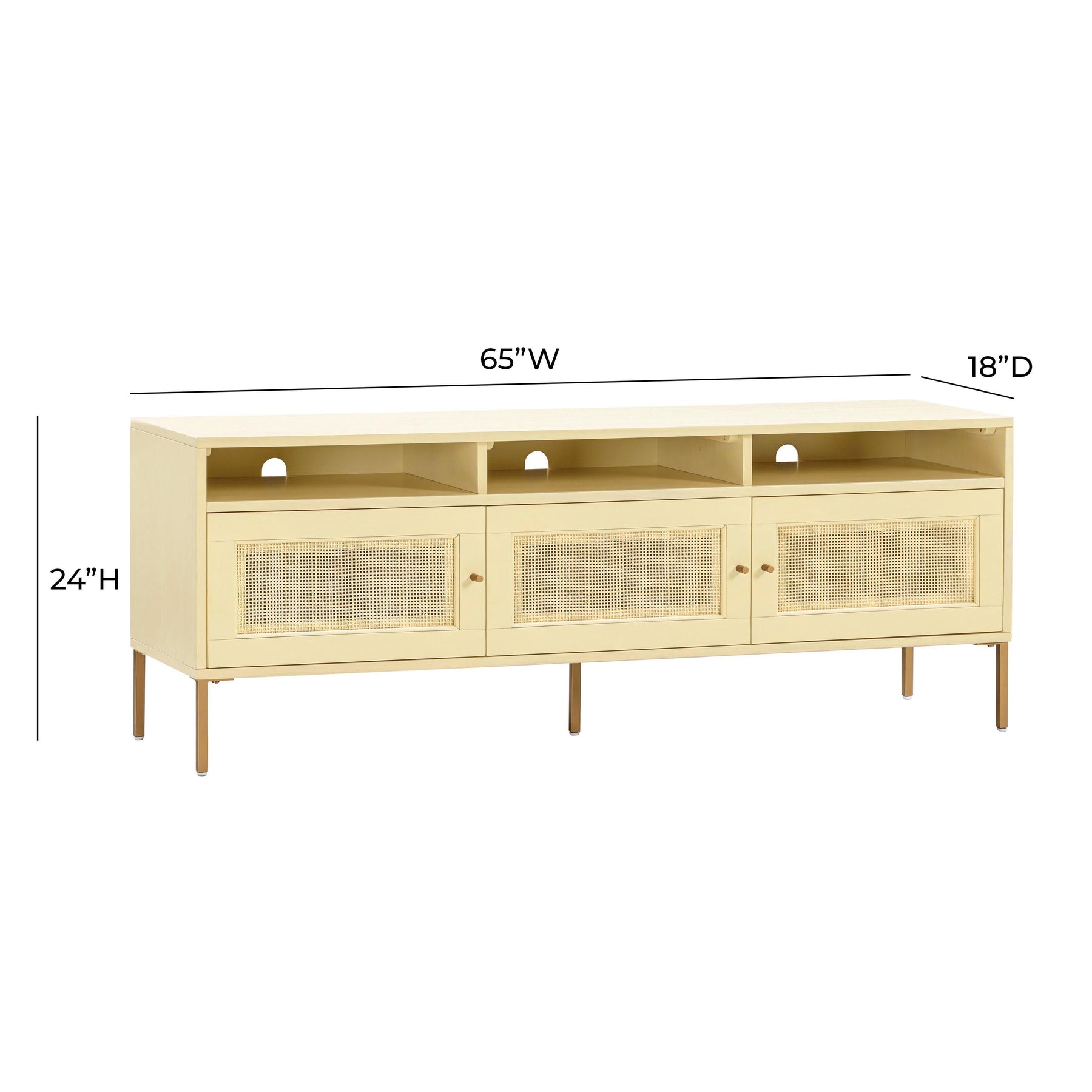 Sierra 65" Cane Media Console