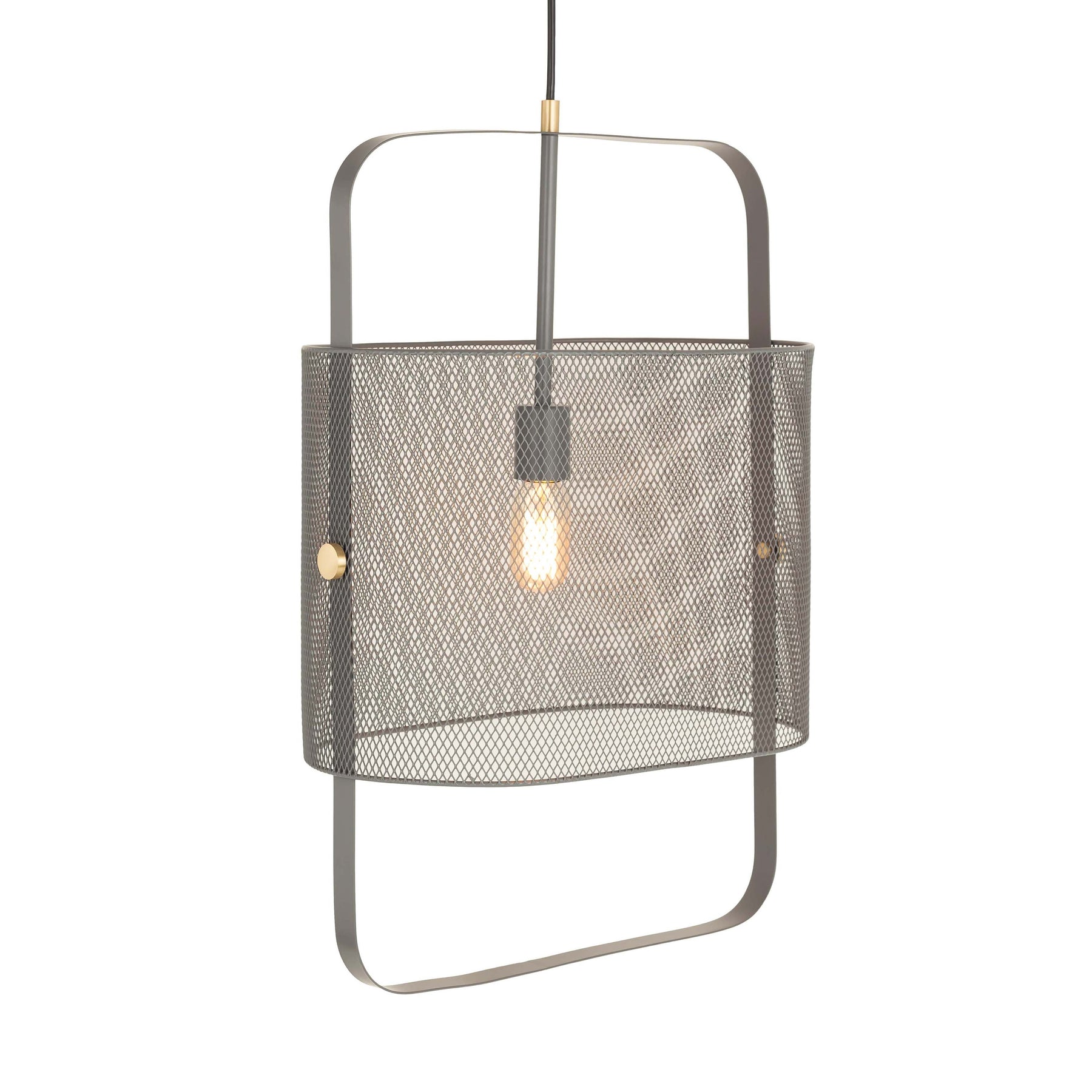 Klaus Large Grey Metal Pendant Lamp