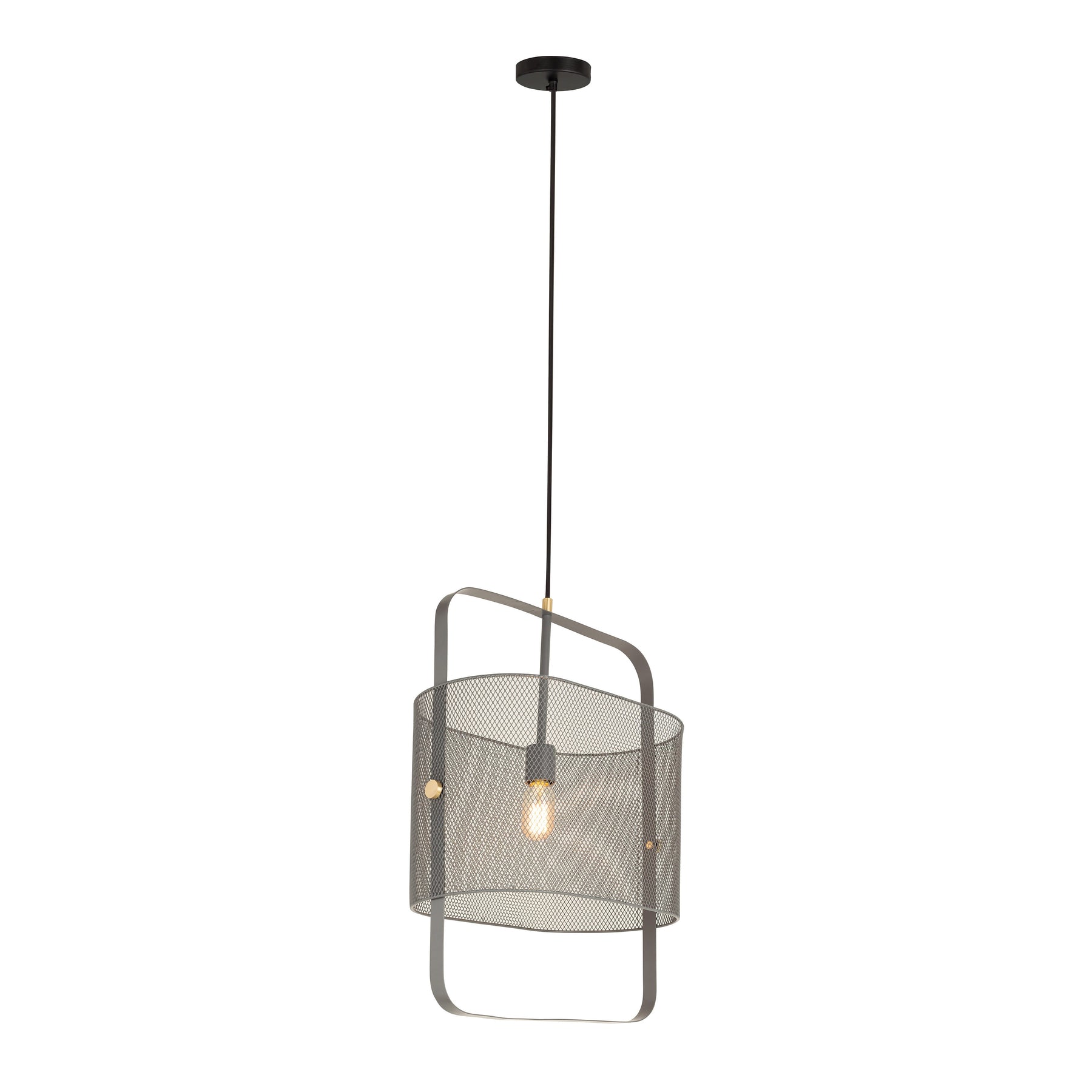 Klaus Large Grey Metal Pendant Lamp