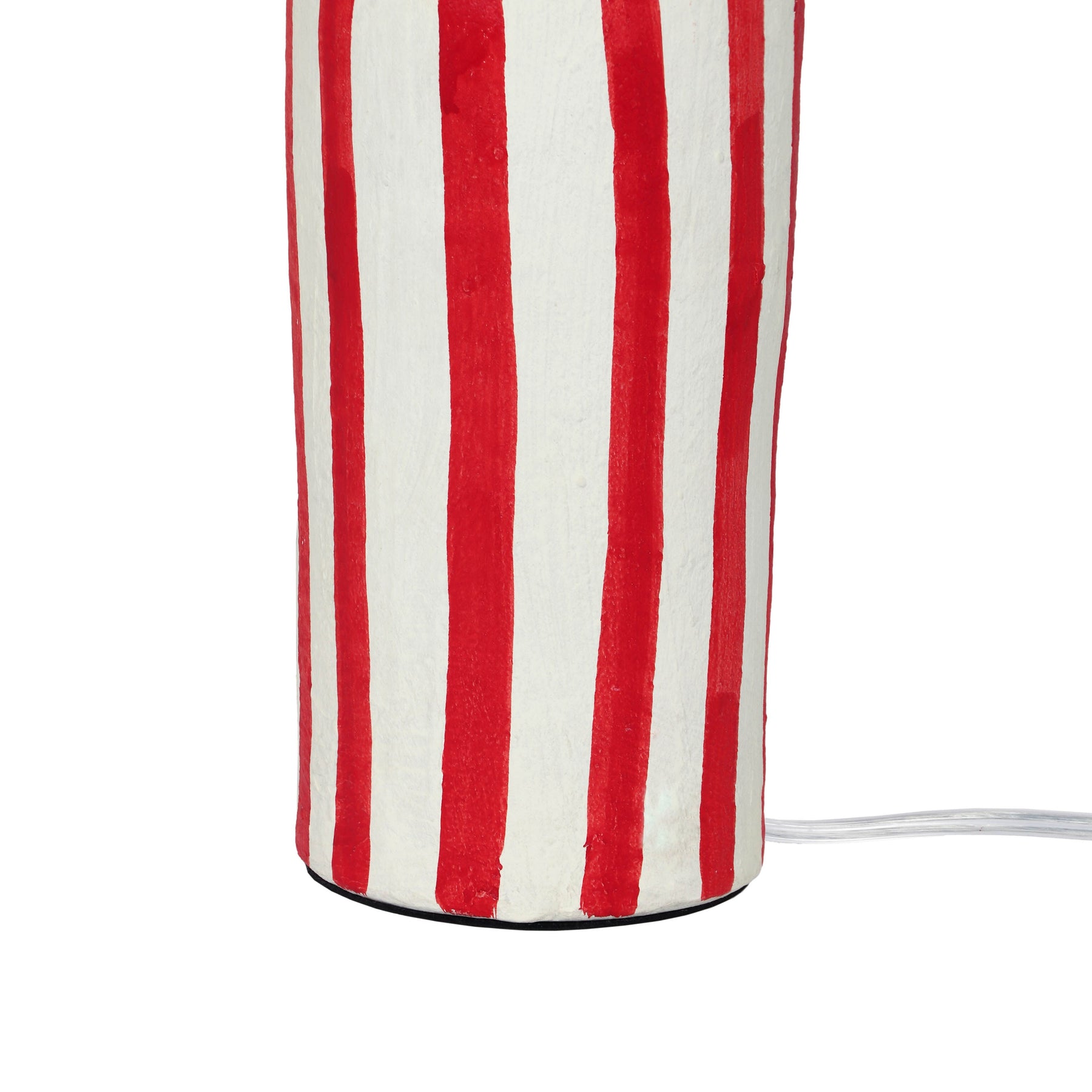 Maiori Striped Papier Mache Table Lamp