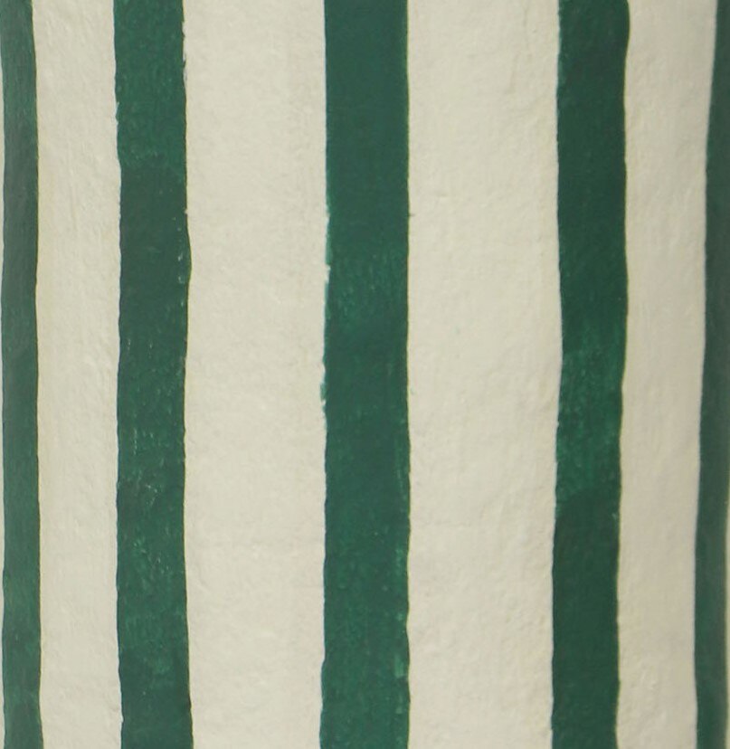 Maiori Striped Papier Mache Table Lamp
