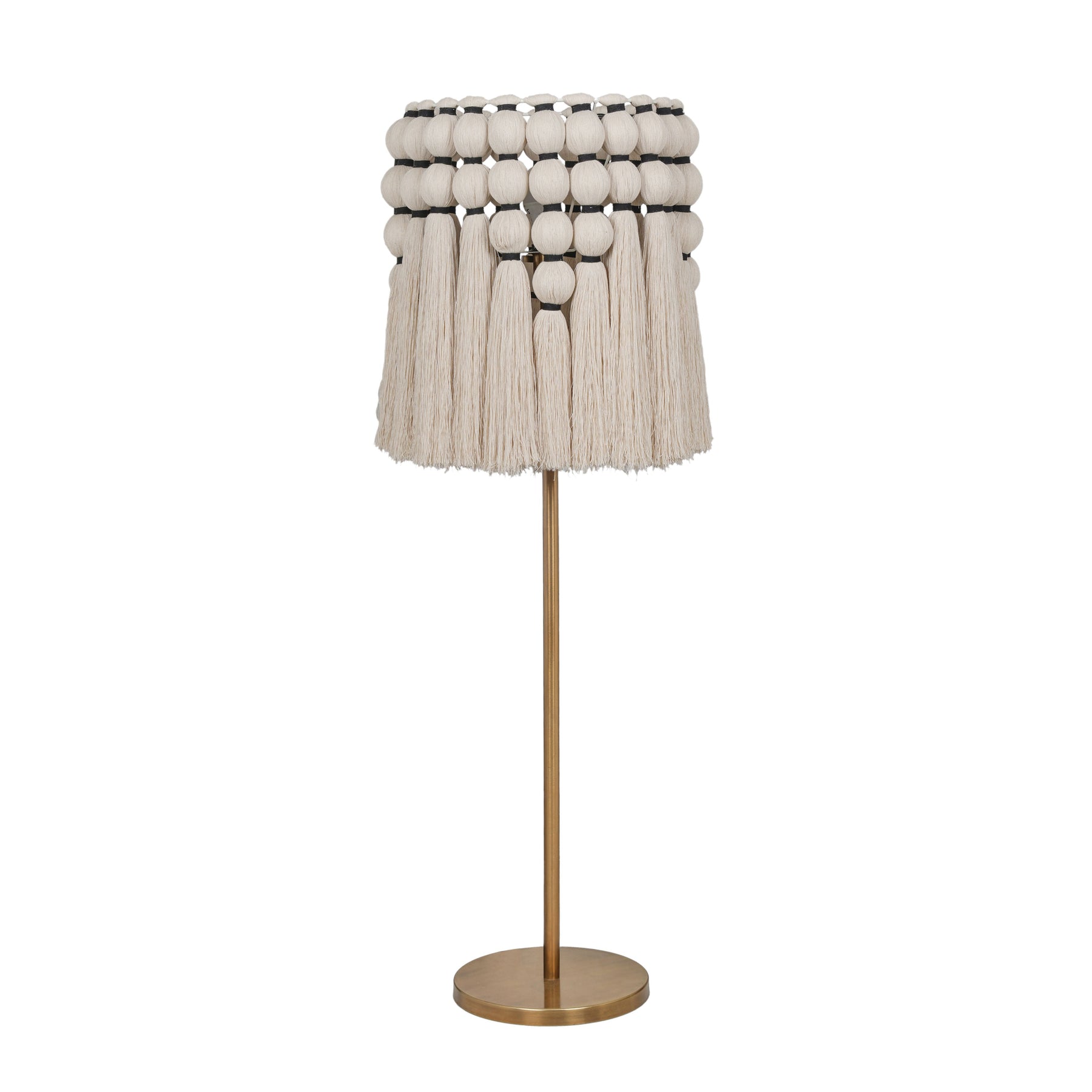 Tutu Cream Cotton Tasseled Floor Lamp