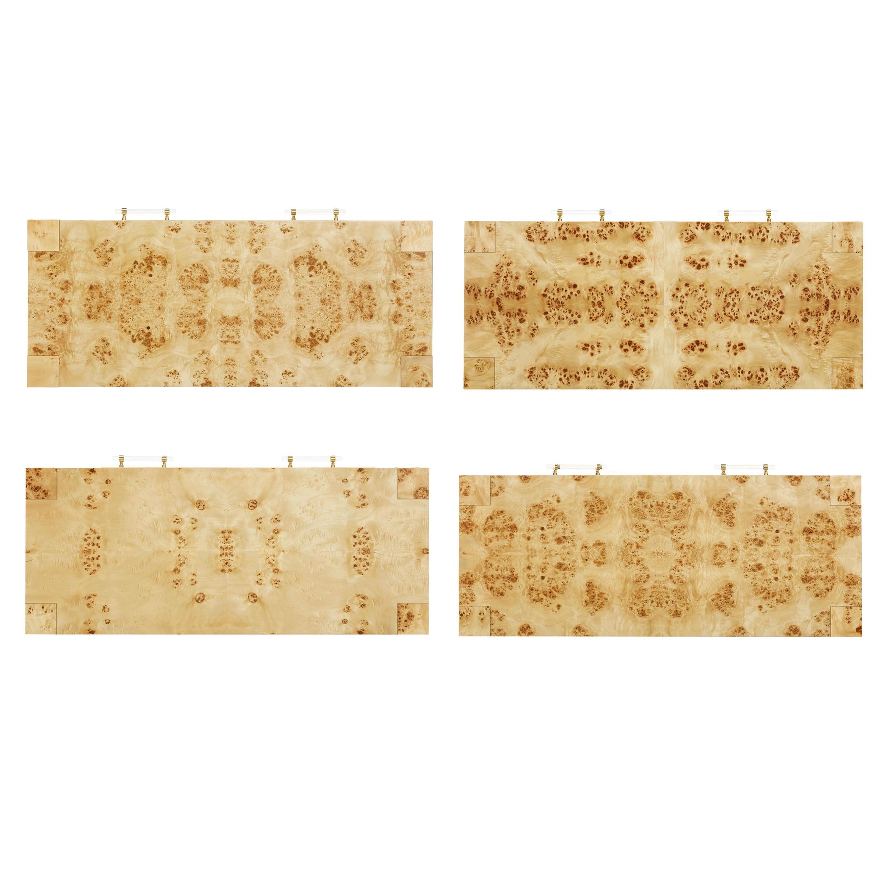Brandyss 48" Burl 2-Drawer Work Desk