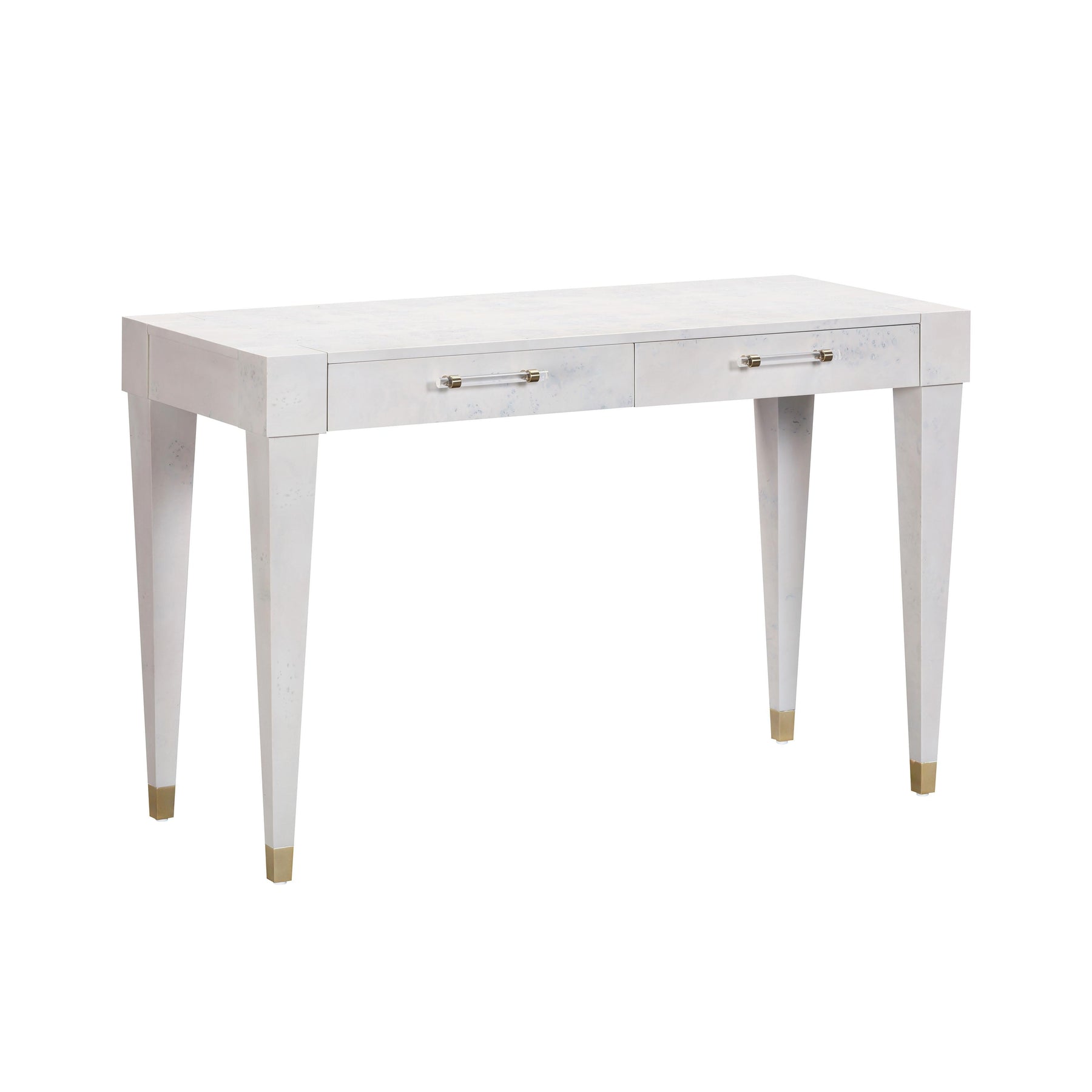 Brandyss 48" Burl 2-Drawer Work Desk